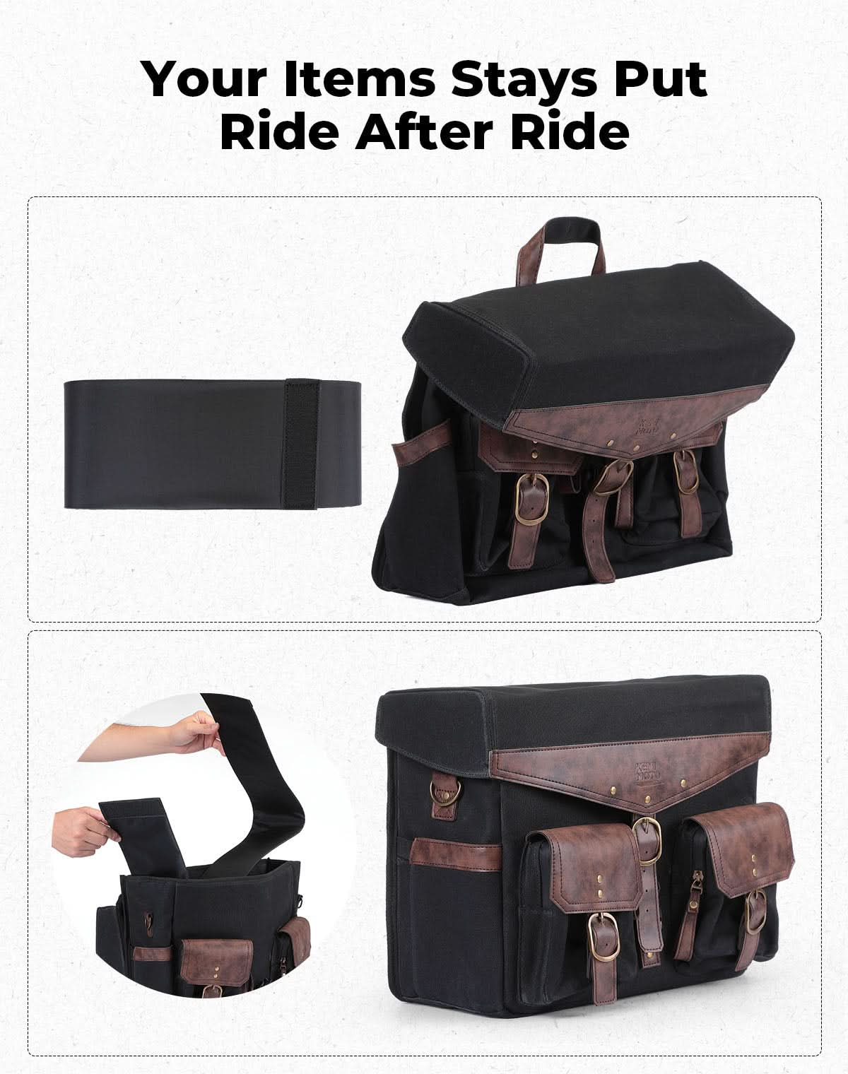 36L Saddlebags for Motorcycle Cruiser - Image 4
