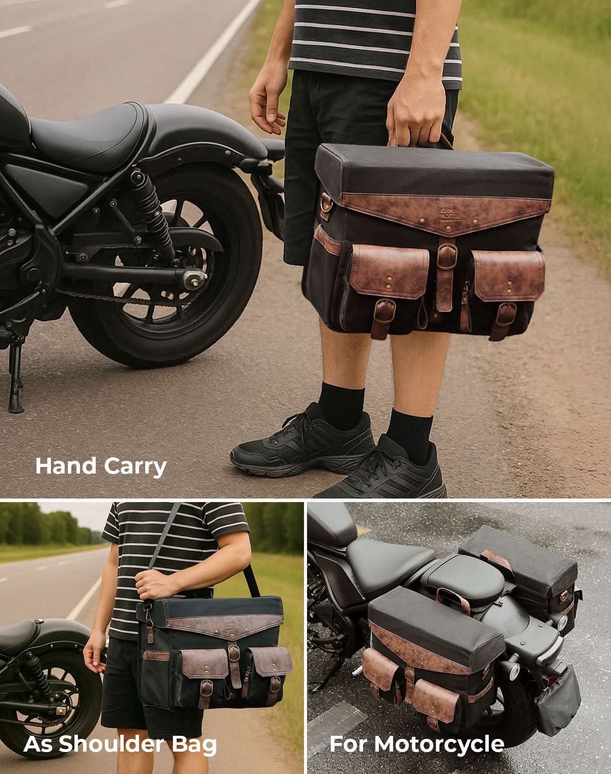 36L Saddlebags for Motorcycle Cruiser - Image 6
