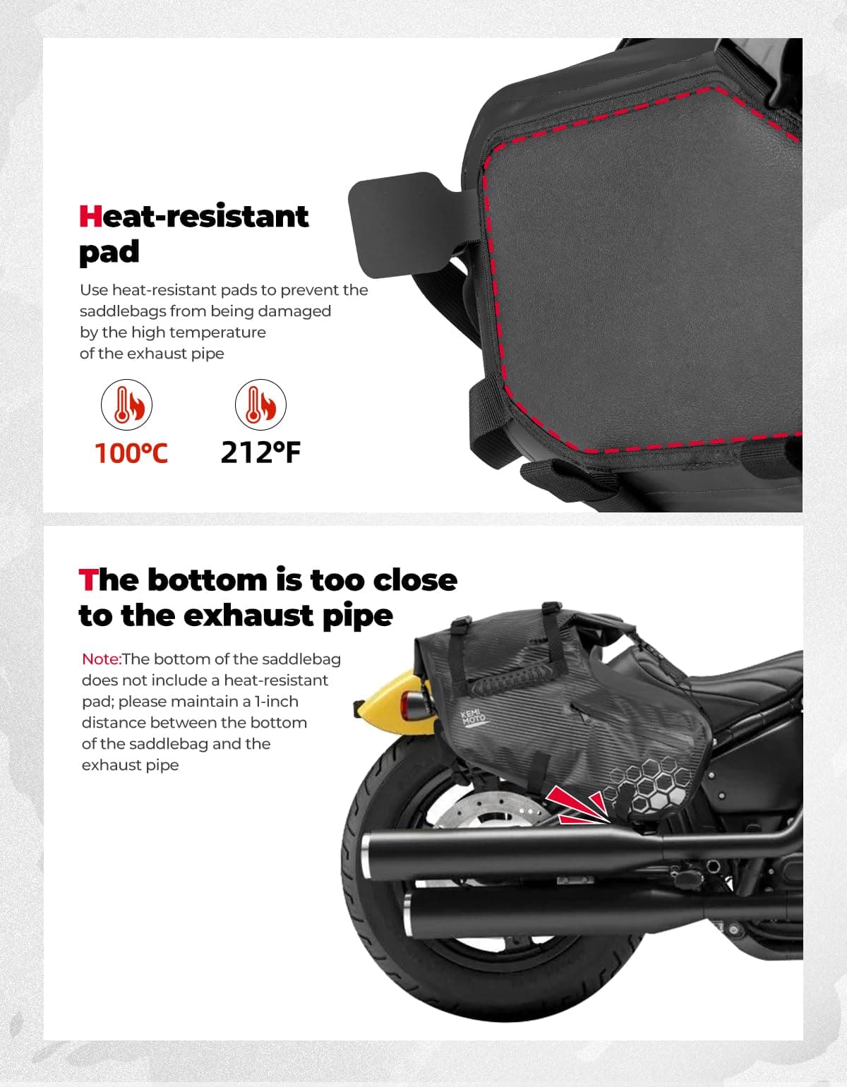 38L Universal Motorcycle Saddlebags for Sportster, Softail, Dyna - Image 3