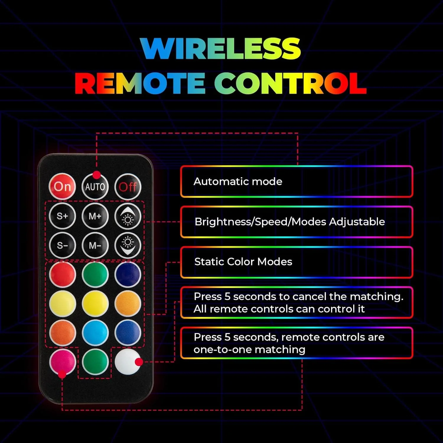 3FT 2PCS Spiral Whip Light Bluetooth Control for Can-Am Maverick X3 - Image 5