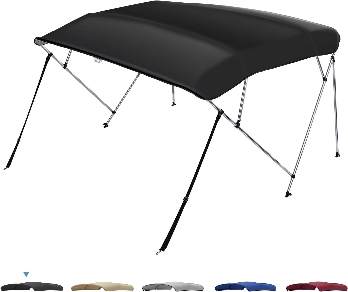 4 Bow Bimini Top Foldable 67''-96'' Width for Boat - Image 8