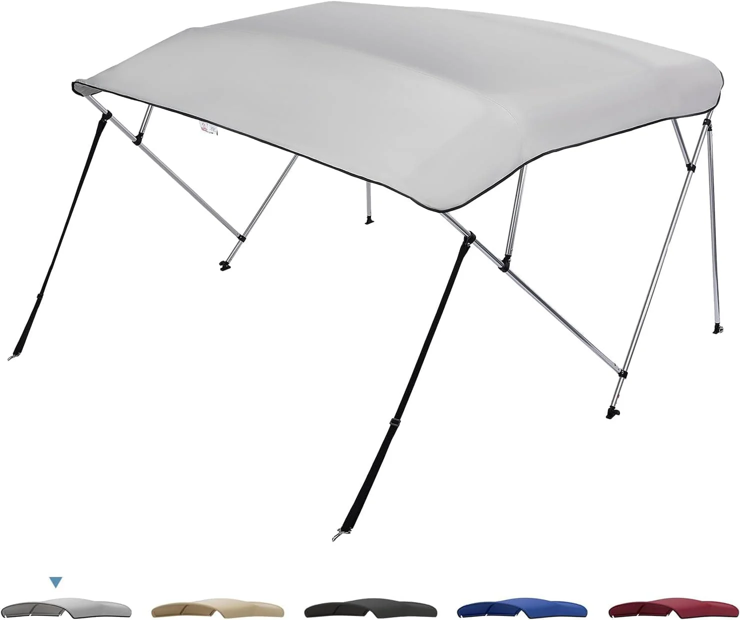 4 Bow Bimini Top Foldable 67''-96'' Width for Boat - Image 9