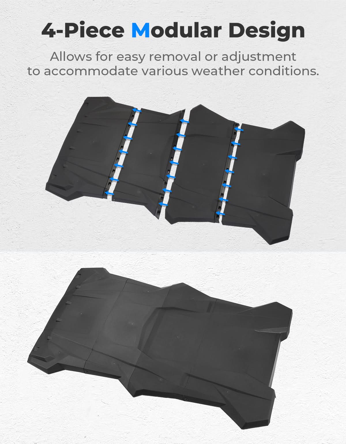 4-in-1 Sport Roof for Polaris RZR XP 4 1000 / XP 4 Turbo / 4 900 / S 4 1000 (2014-2023) - Image 4