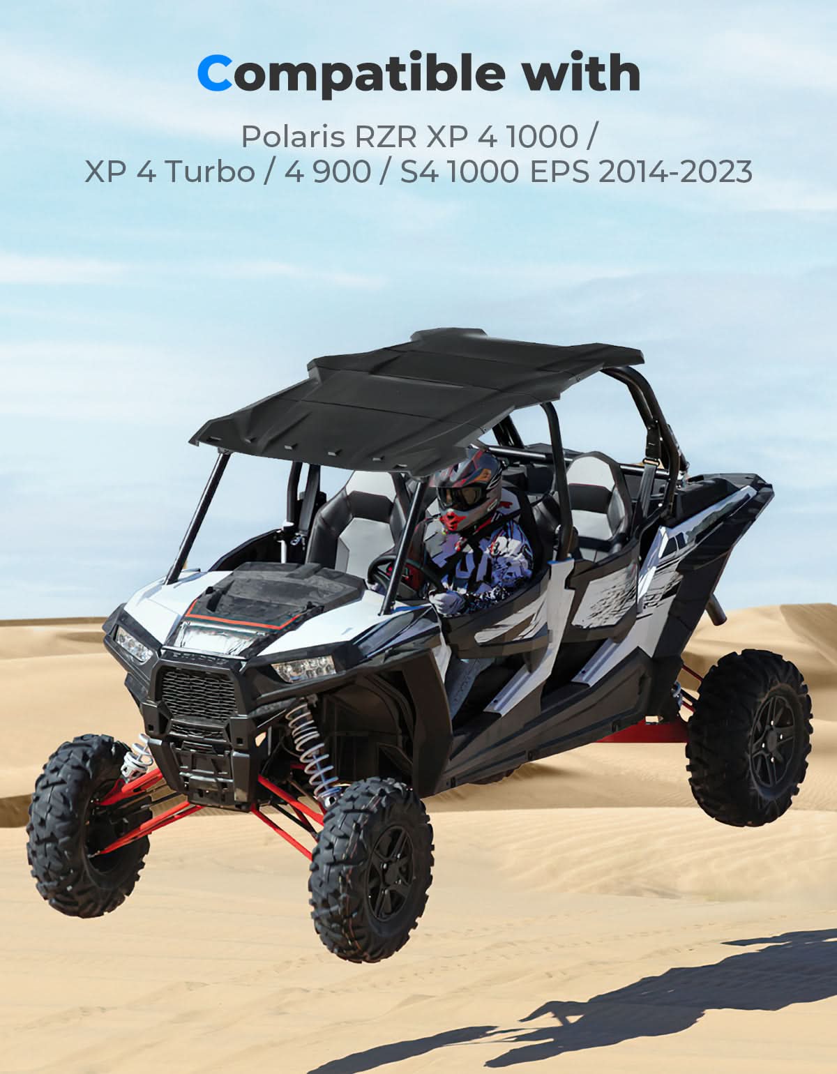 4-in-1 Sport Roof for Polaris RZR XP 4 1000 / XP 4 Turbo / 4 900 / S 4 1000 (2014-2023) - Image 6