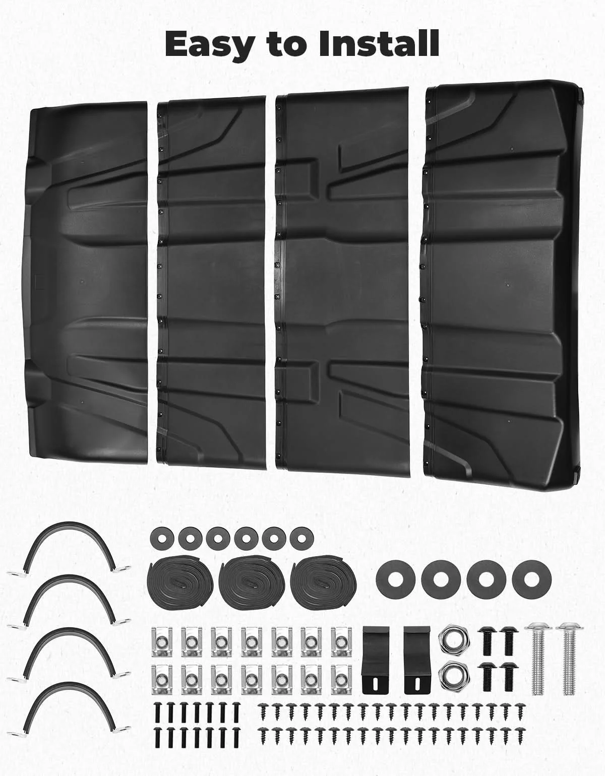 4 Pieces Sport Hard Roof Top for Can-Am Defender Max - Image 7