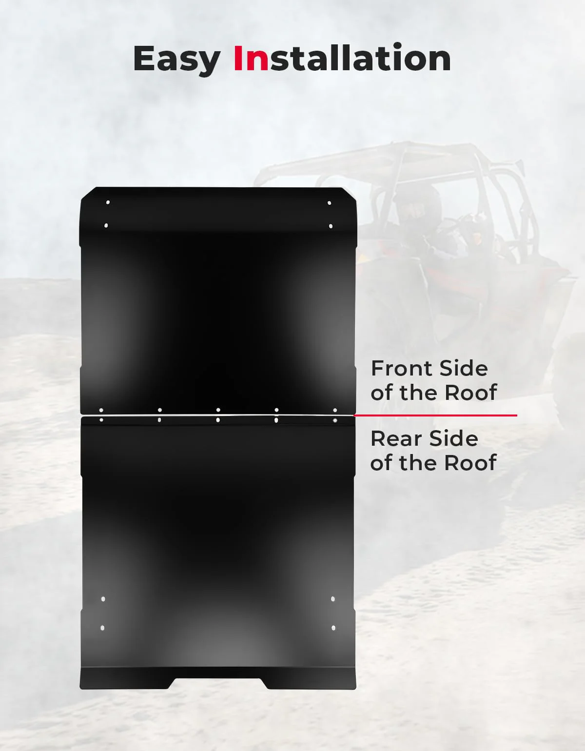 Aluminum Roof for RZR PRO XP4/ Turbo R4 2020-2024 - Image 4