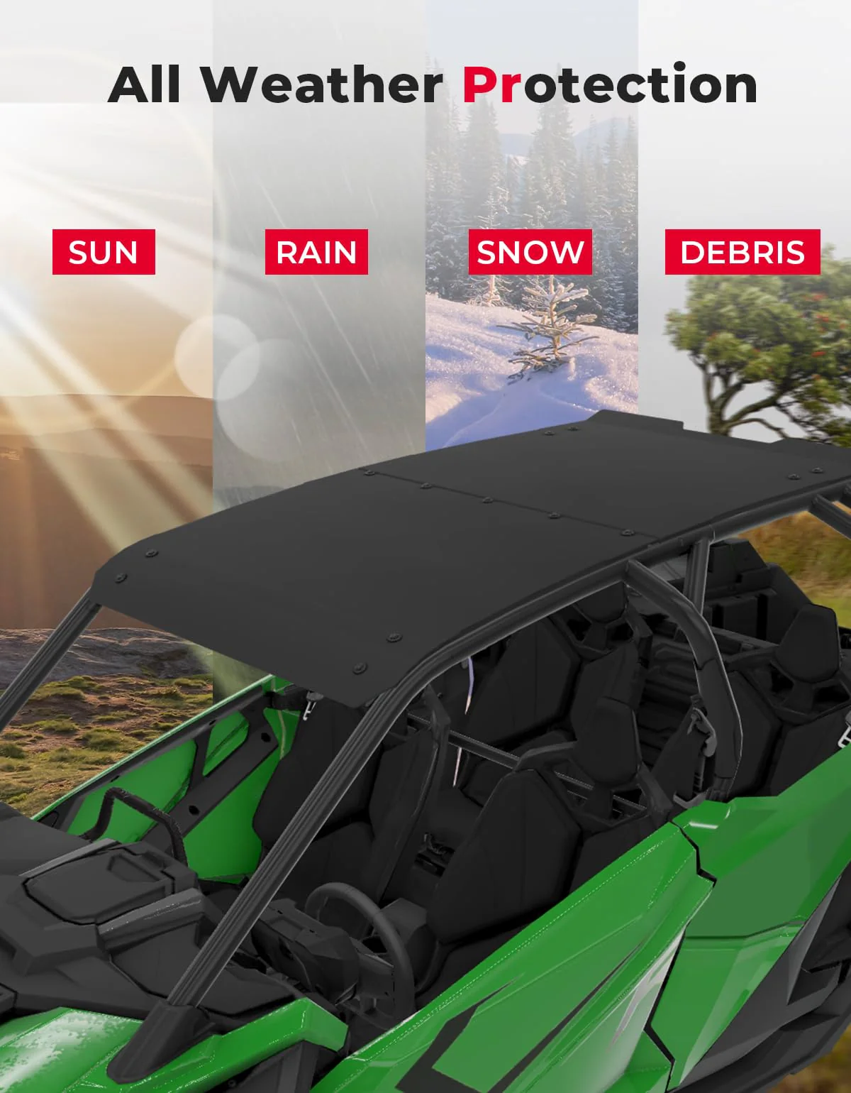 Aluminum Roof for RZR PRO XP4/ Turbo R4 2020-2024 - Image 7