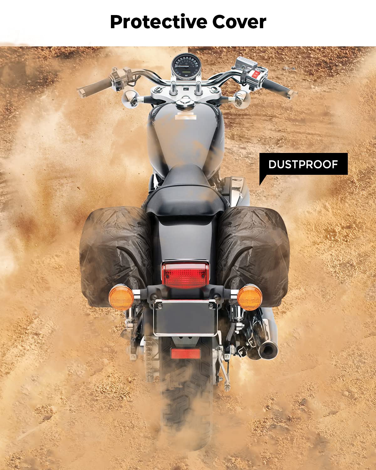 40L Motorcycle Side Saddle Bag with Protective Cover - Image 5