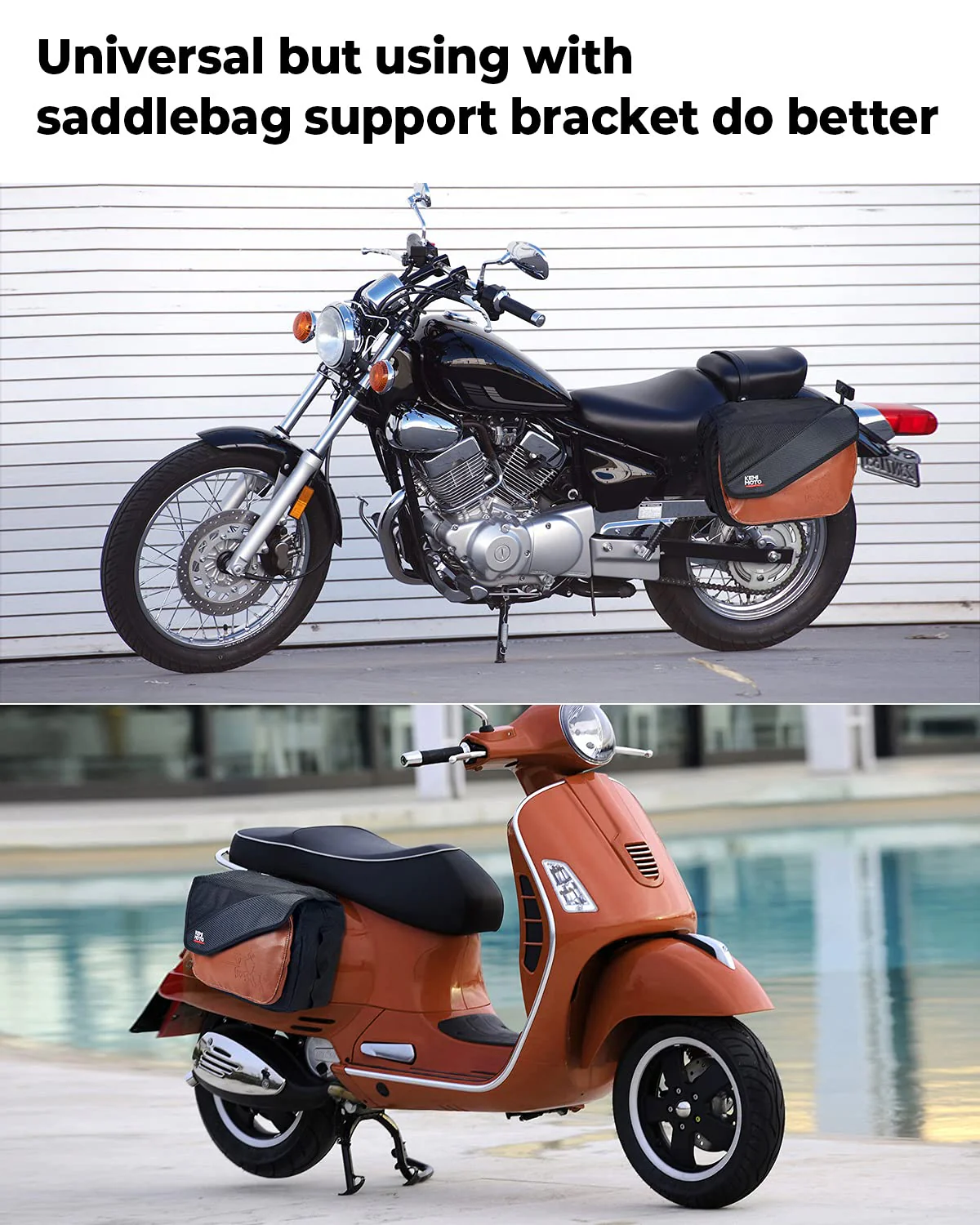 40L Motorcycle Side Saddle Bag with Protective Cover - Image 6