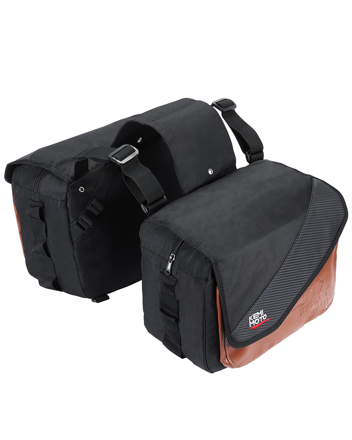 40L Motorcycle Side Saddle Bag with Protective Cover - Image 7