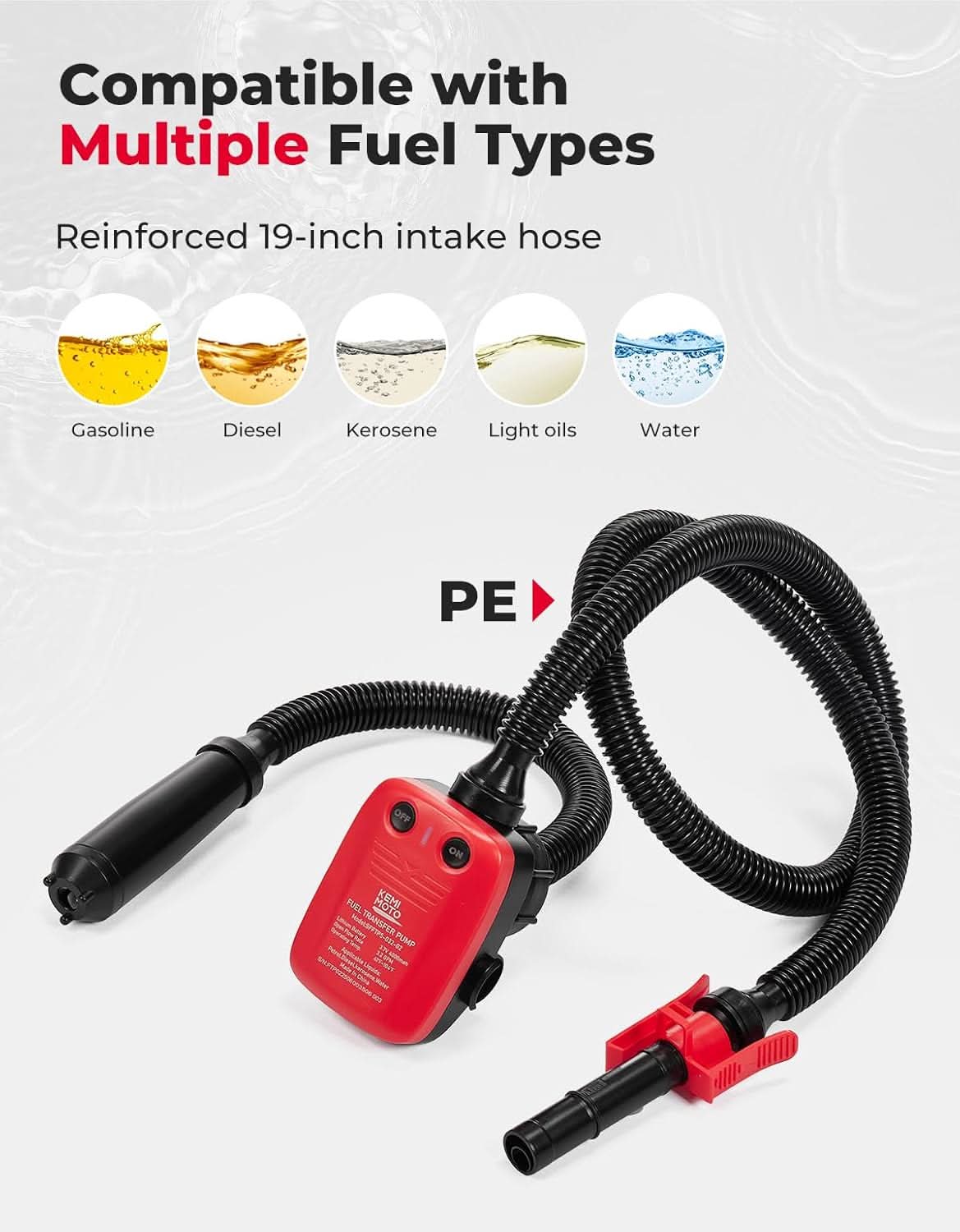 41" Hose Fuel Transfer Pump with Automatic Shut-Off Sensor - Image 4