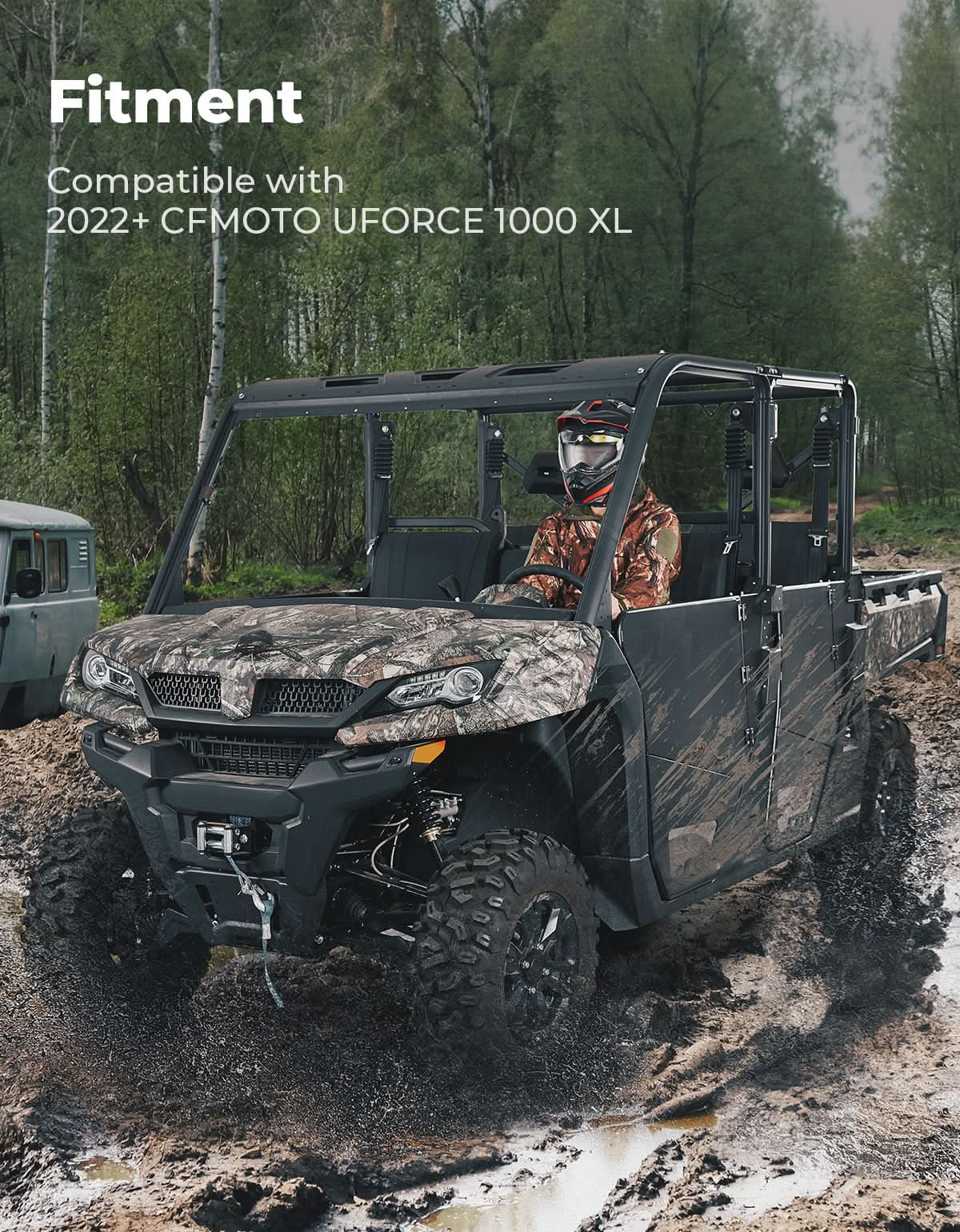 4PCS Aluminum Half Doors for CFMOTO UForce 1000XL 2022-2026 - Image 8