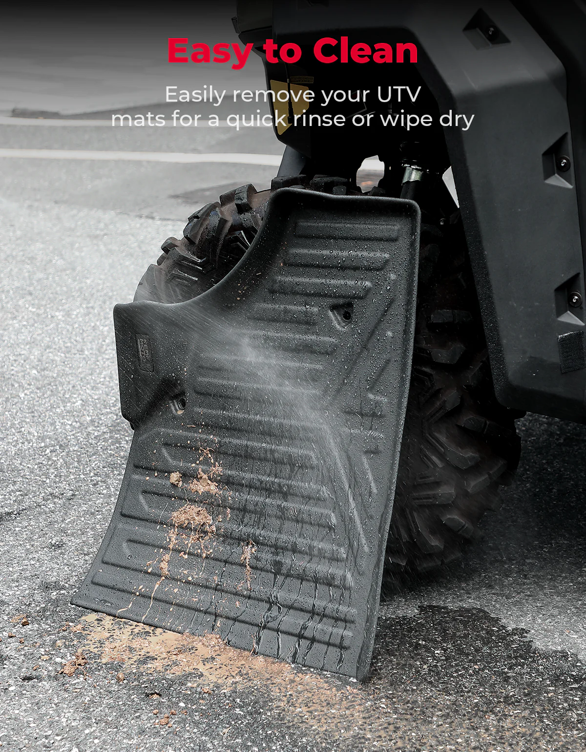 4PCS TPE Floor Mats Anti-Slip for Can-Am Defender Max HD7|8|9|10 - Image 8
