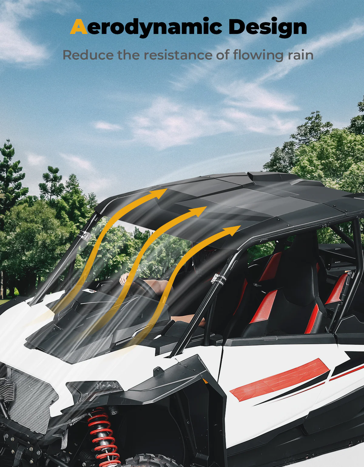 5-in-1 Hard Plastic Roof for Polaris RZR XP4 1000 (4 Doors) 2024-2025 - Image 3