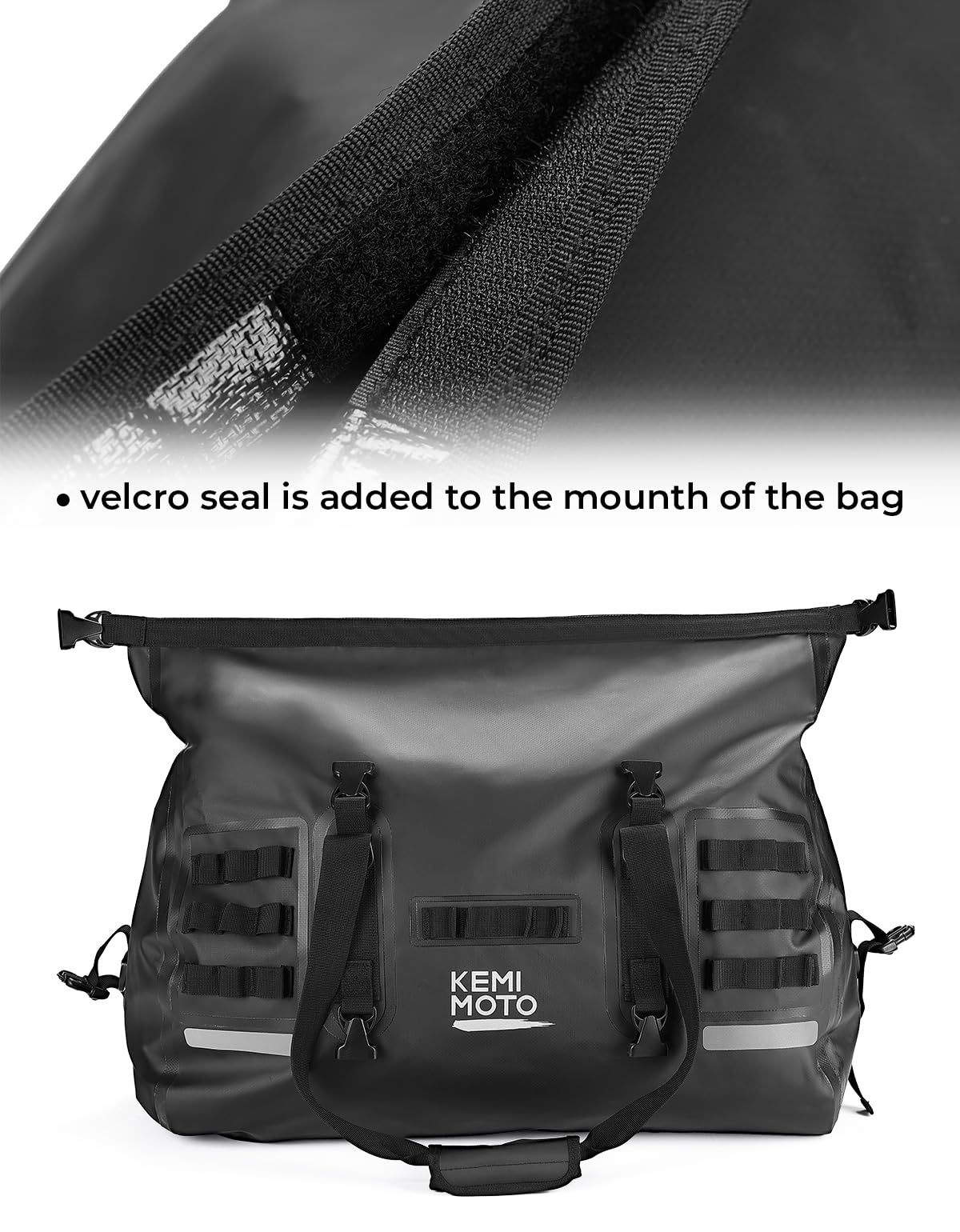 50L Waterproof Motorcycle Tail Bag - Image 4