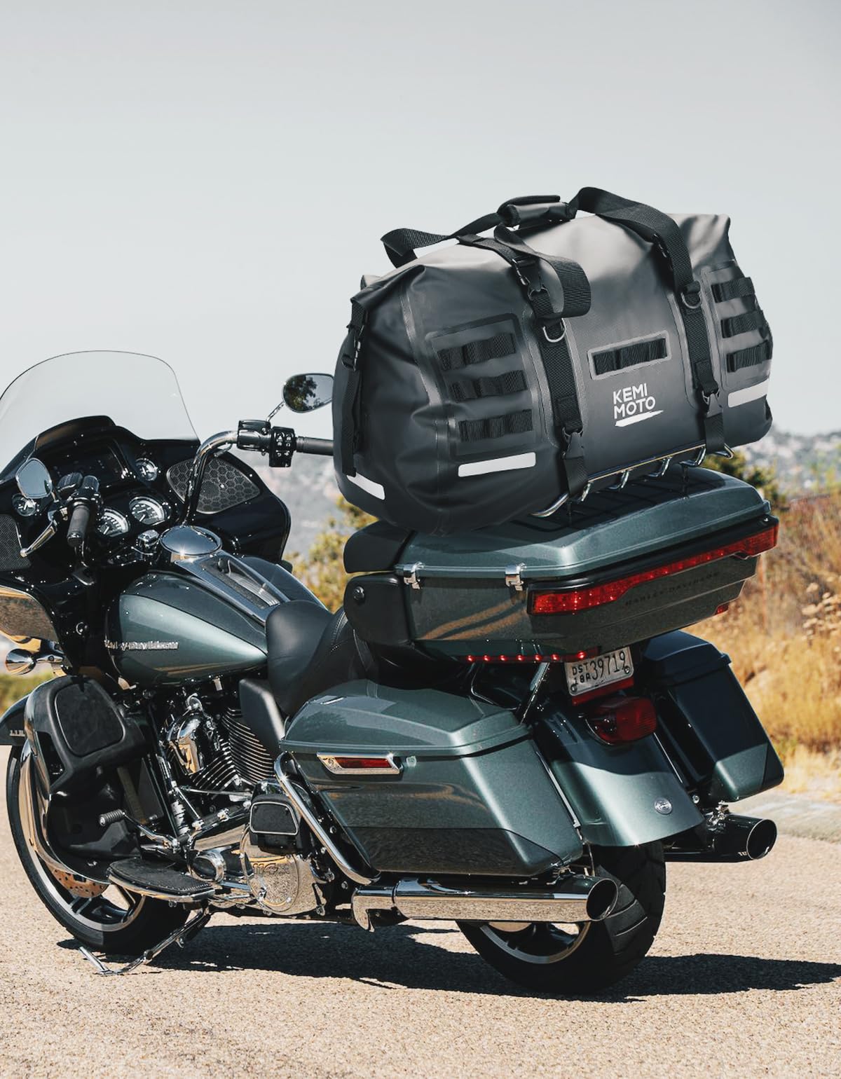50L Waterproof Motorcycle Tail Bag - Image 7