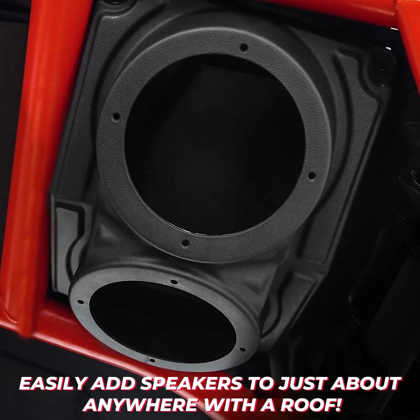 ATV/UTV/Cart Overhead Speaker Mount Enclosure 6.5inch - Image 2