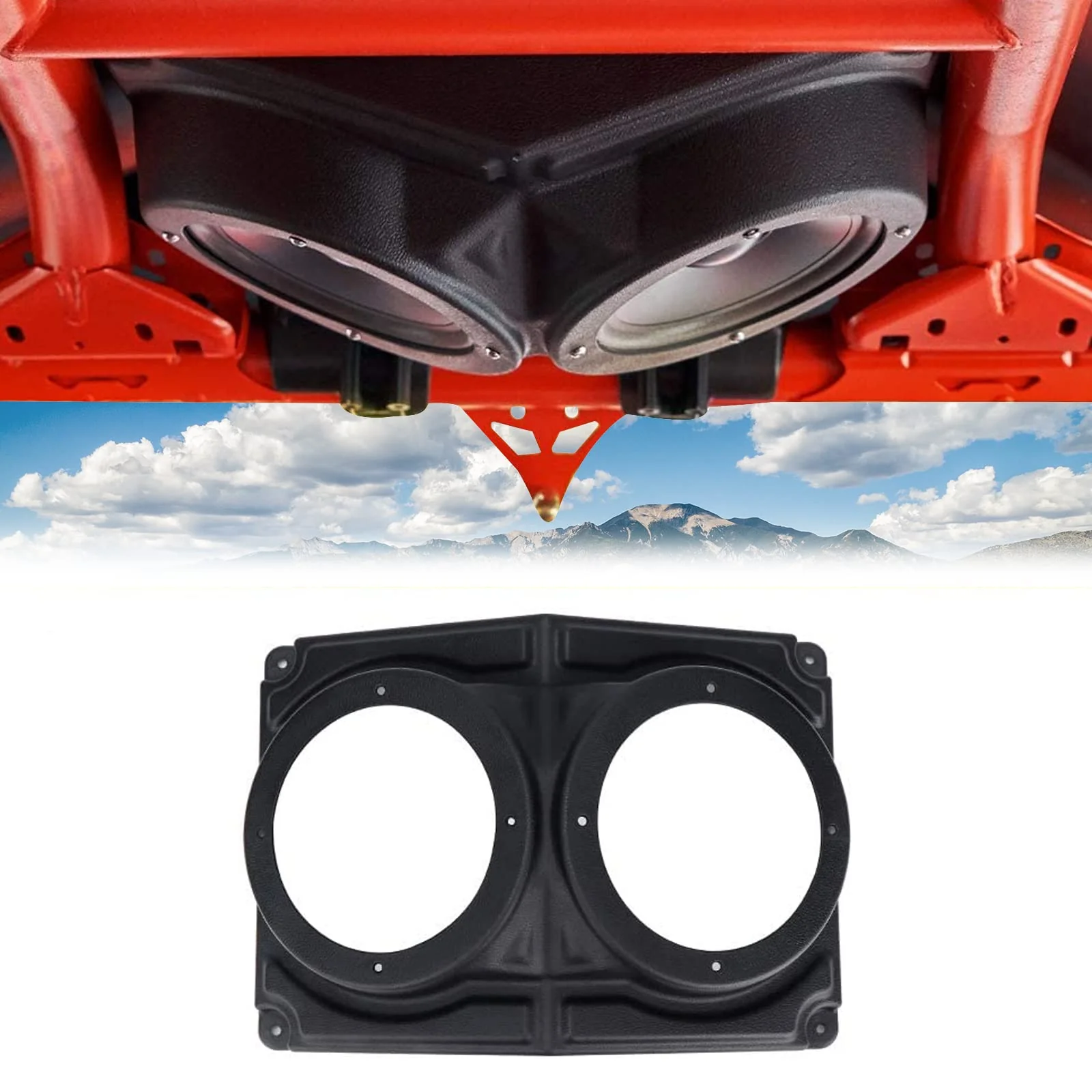 ATV/UTV/Cart Overhead Speaker Mount Enclosure 6.5inch - Image 7