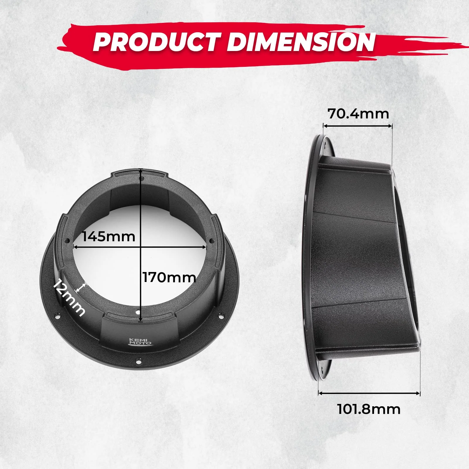 6.5 Inch Mount Speaker Pod For UTVs, RVs, Cars, Boats, Trunks, Trailers - Image 3
