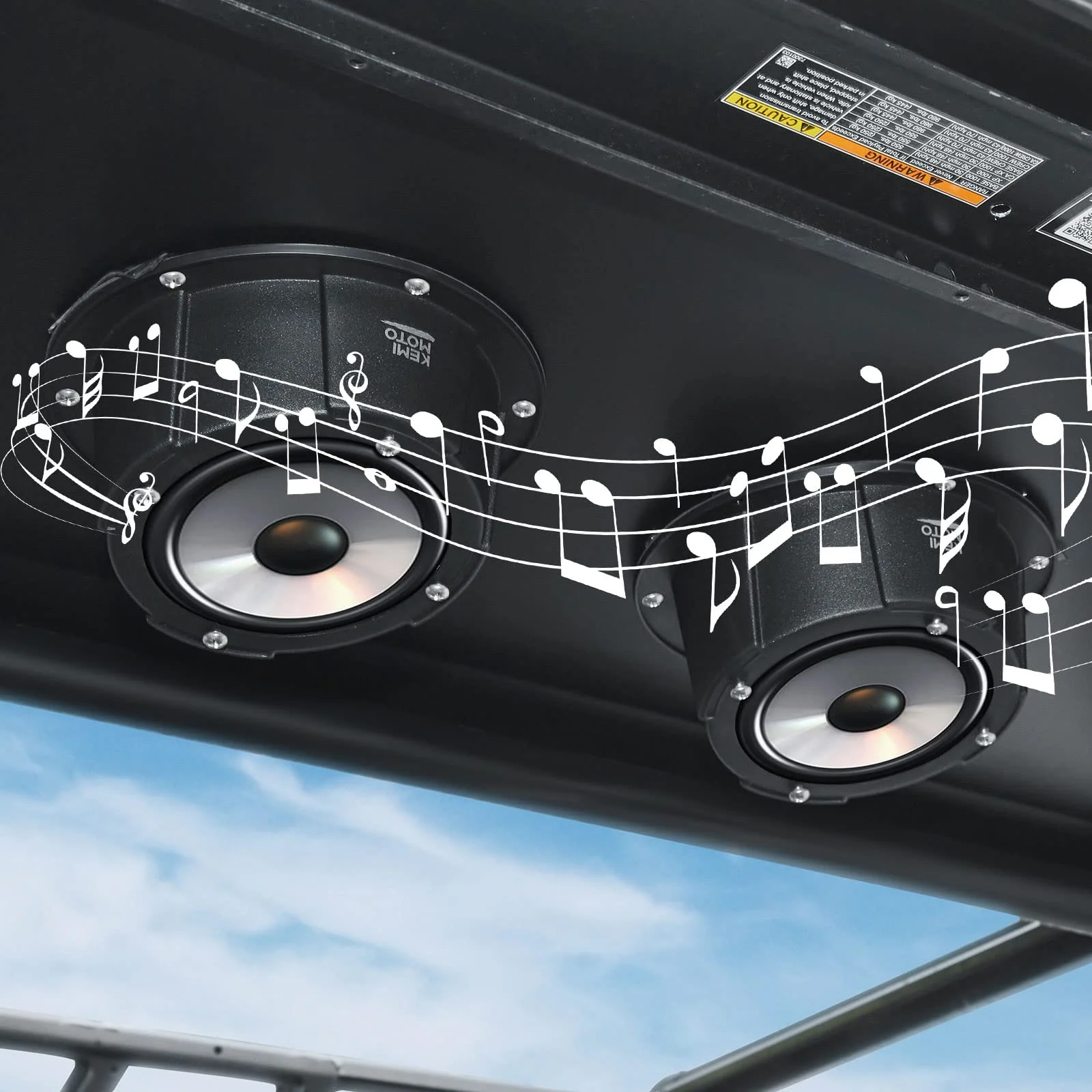 6.5 Inch Mount Speaker Pod For UTVs, RVs, Cars, Boats, Trunks, Trailers - Image 7