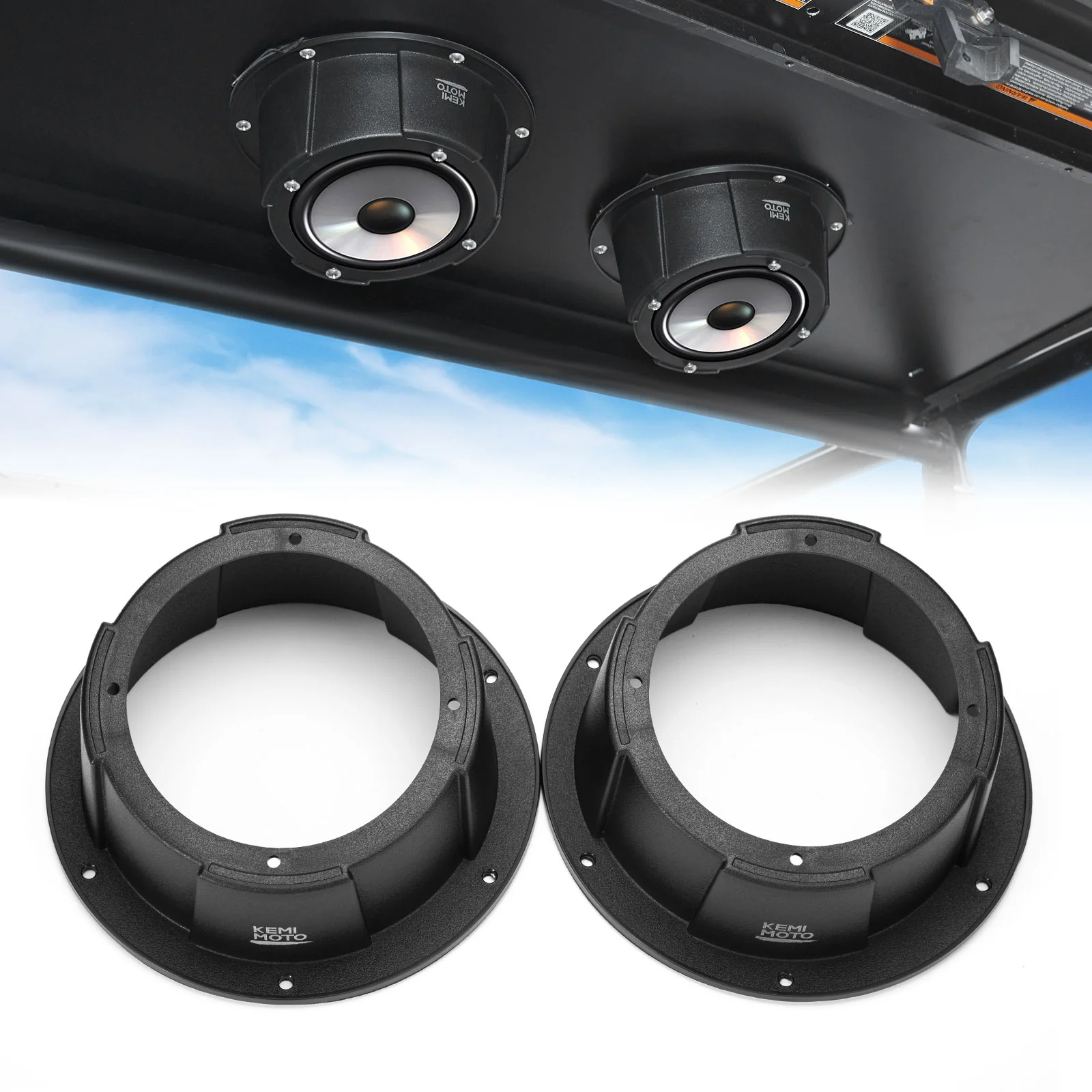 6.5 Inch Mount Speaker Pod For UTVs, RVs, Cars, Boats, Trunks, Trailers - Image 9