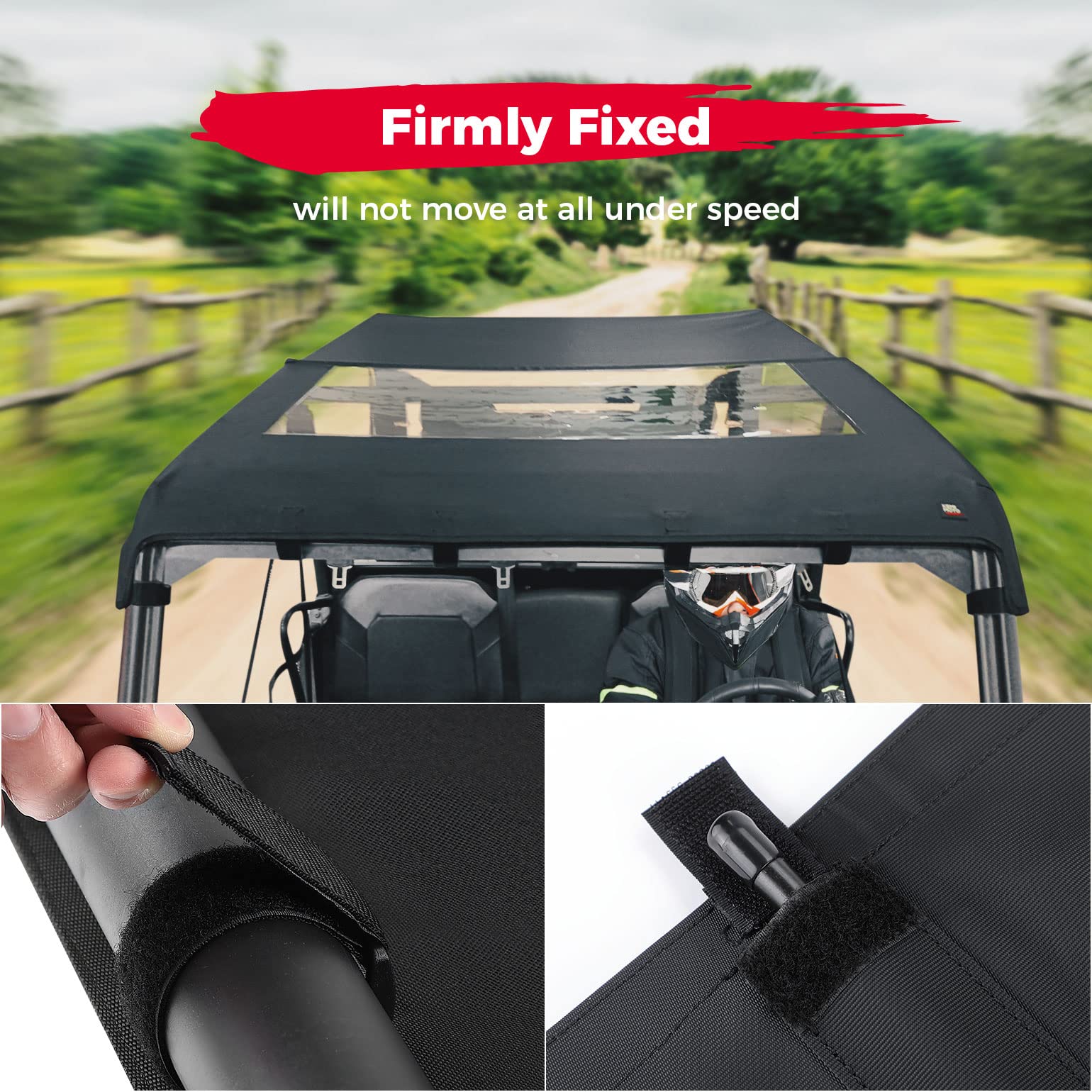 Canvas Roof Top Tint Waterproof for Polaris Ranger Crew XP 1000 - Image 4