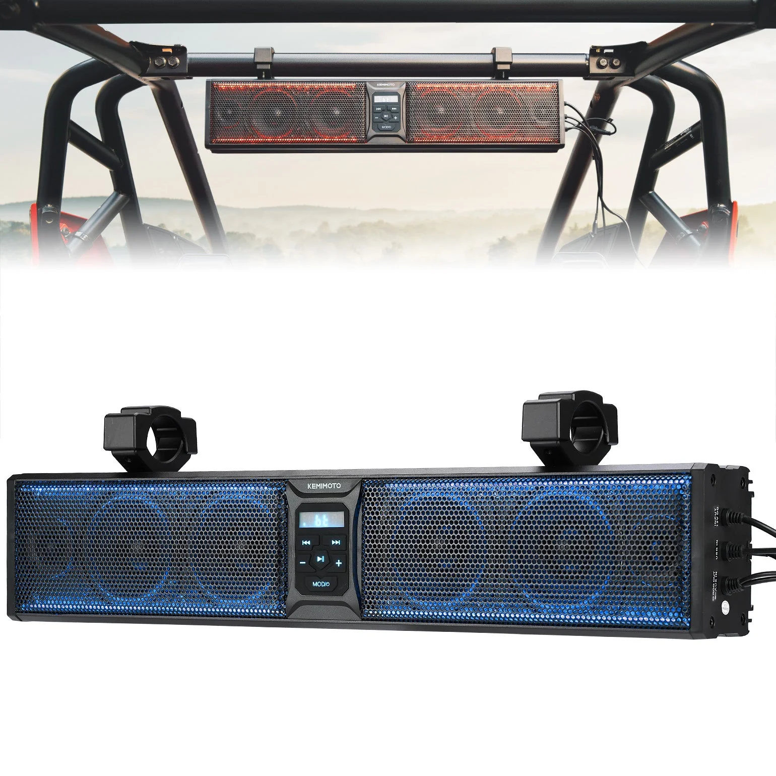 6 Speaker 26 Inch RGB Bluetooth Sound Bar for Can Am Maverick/X3/ Trail/ Defender/ Commander - Image 9