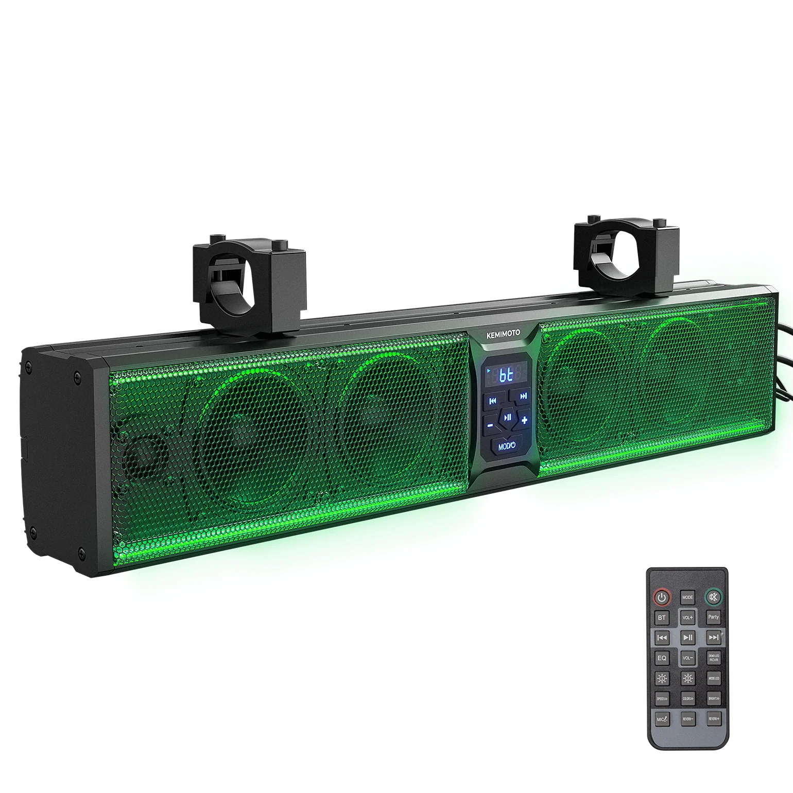 6 Speaker 26'' RGB Universal Sound Bar for Can Am Maverick X3/ RZR w/ 1.75''-2.25'' Roll Bar - Image 2