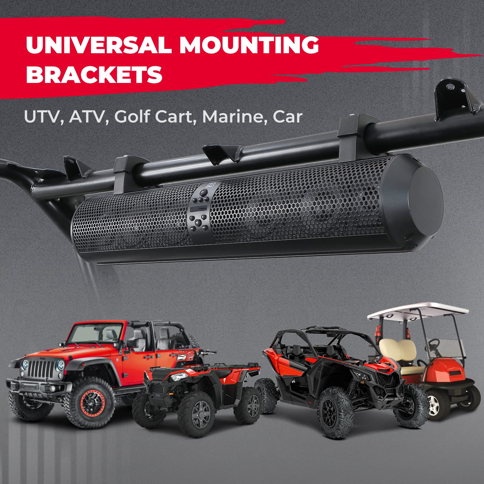 6 Speaker 28" UTV Bluetooth Sound Bar for Can Am Maverick/X3/ Trail/ Defender/ Commander - Image 7