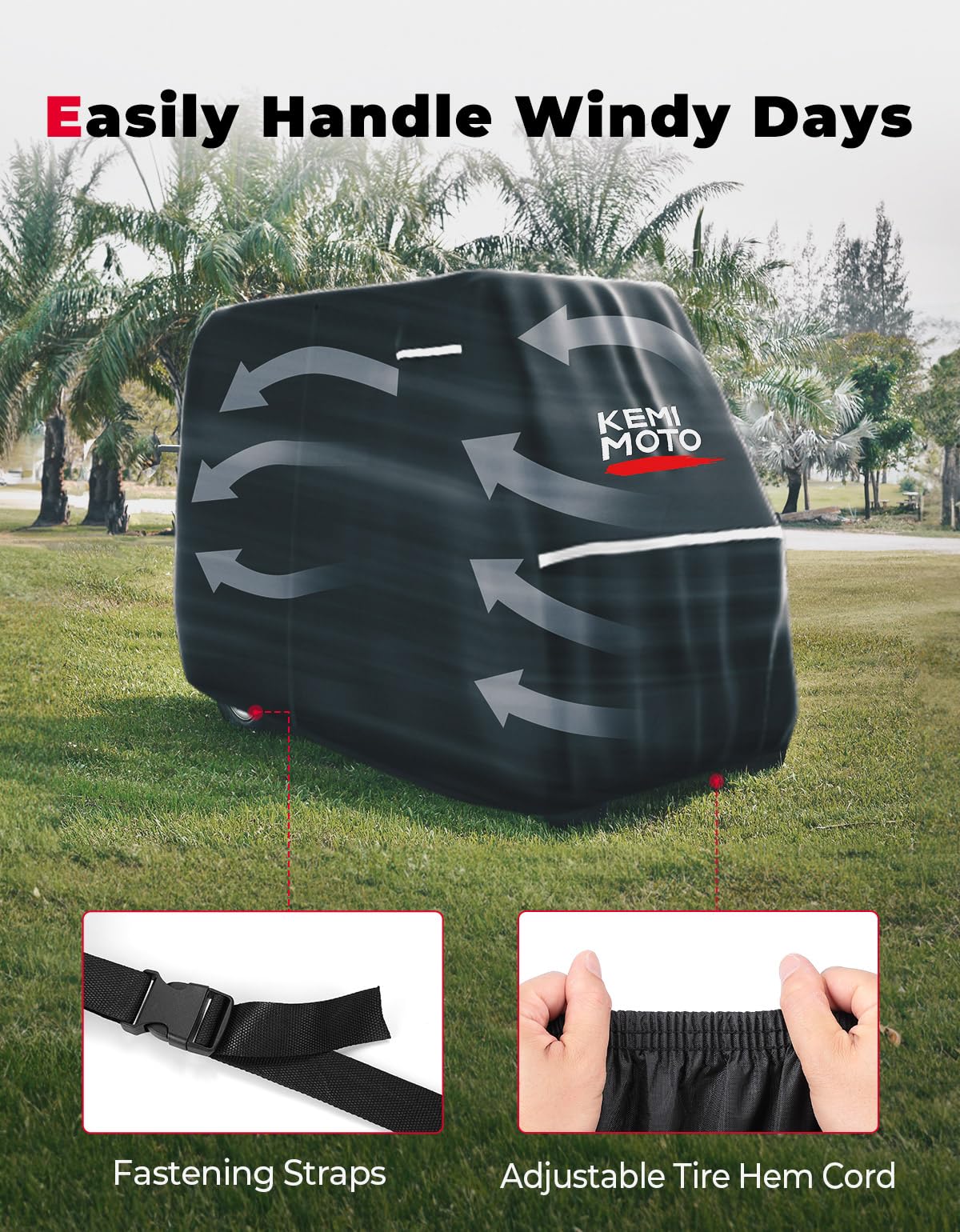 Heavy-Duty Golf Cart Cover for EZGO Club Car Models - Image 3