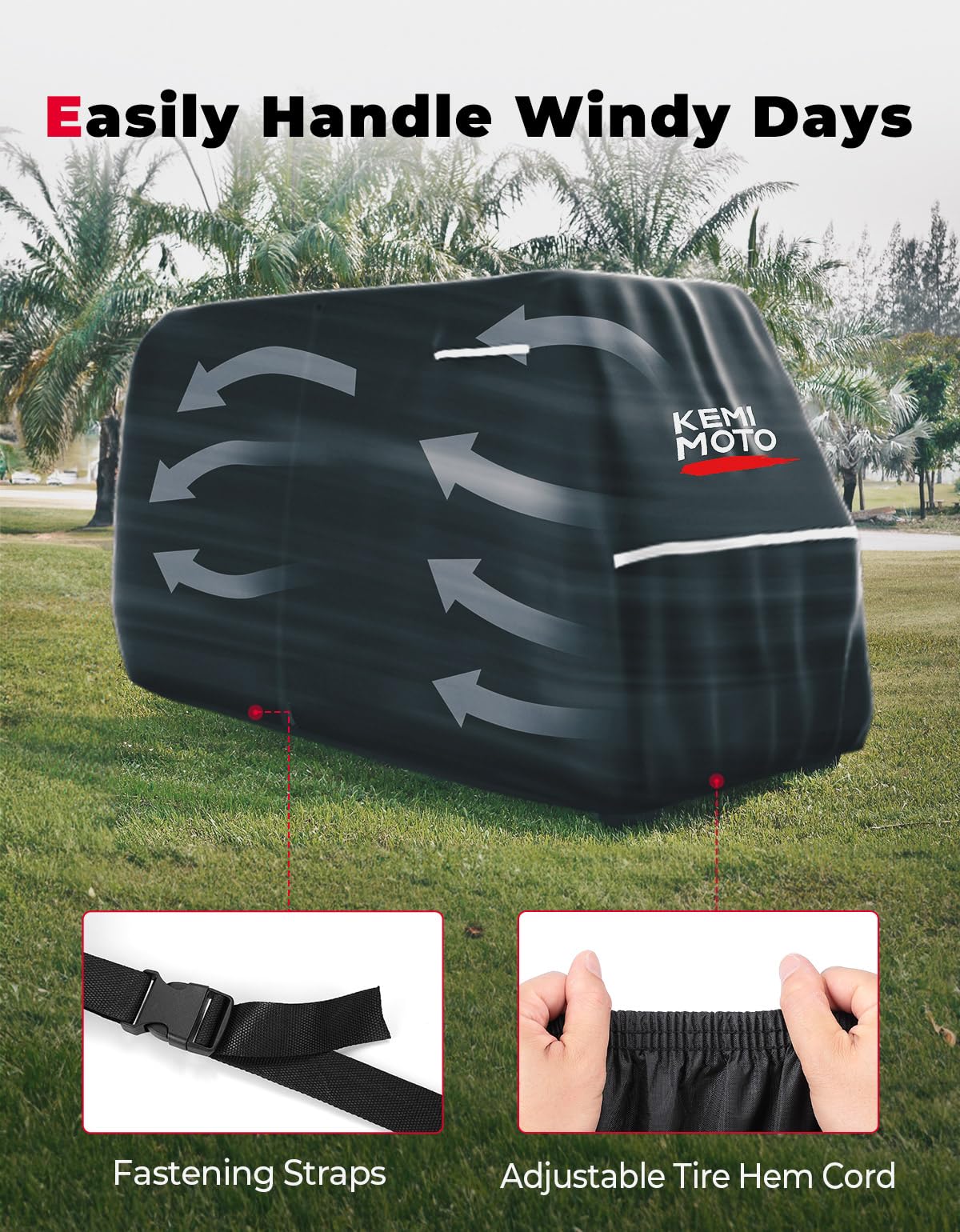 600D Waterproof Cover for EZGO Club Car 6/4+2 Passenger - Image 3