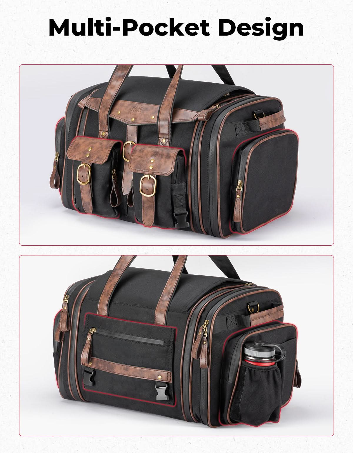 Motorcycle Tail Bag, 60L Expandable Bag Luggage - Image 4
