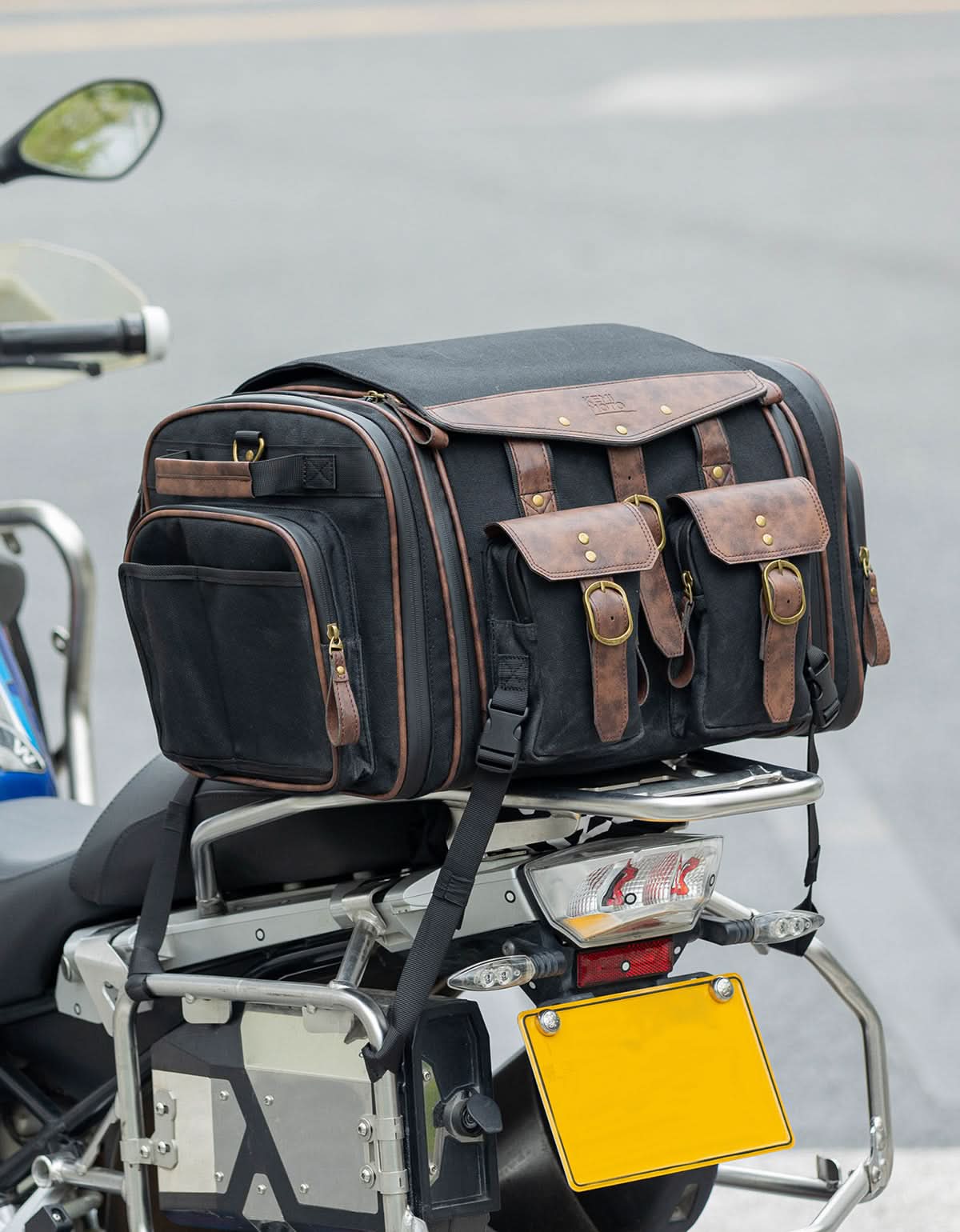 Motorcycle Tail Bag, 60L Expandable Bag Luggage - Image 6