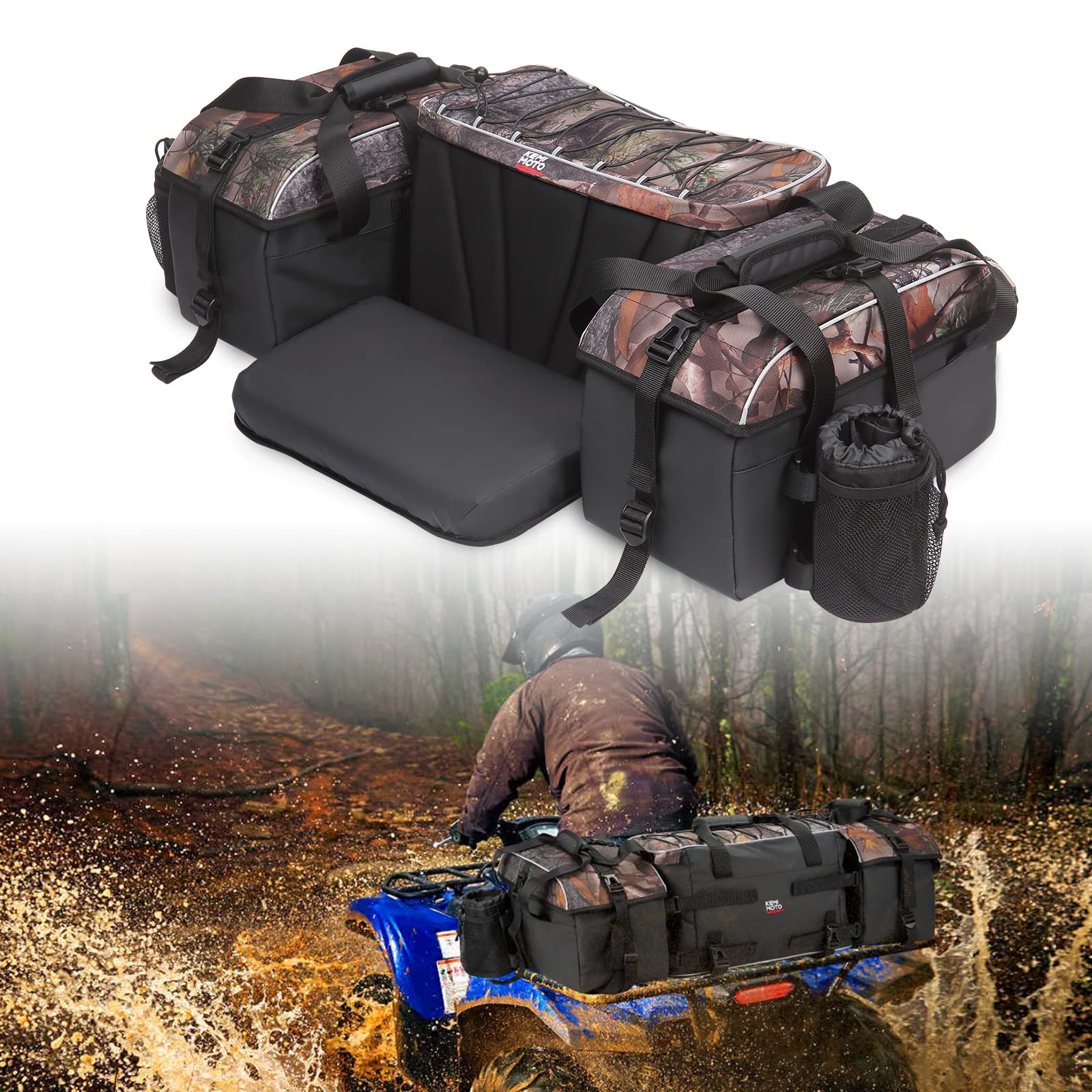 76L ATV Waterproof Storage Bags With Thicker Seat - Image 10