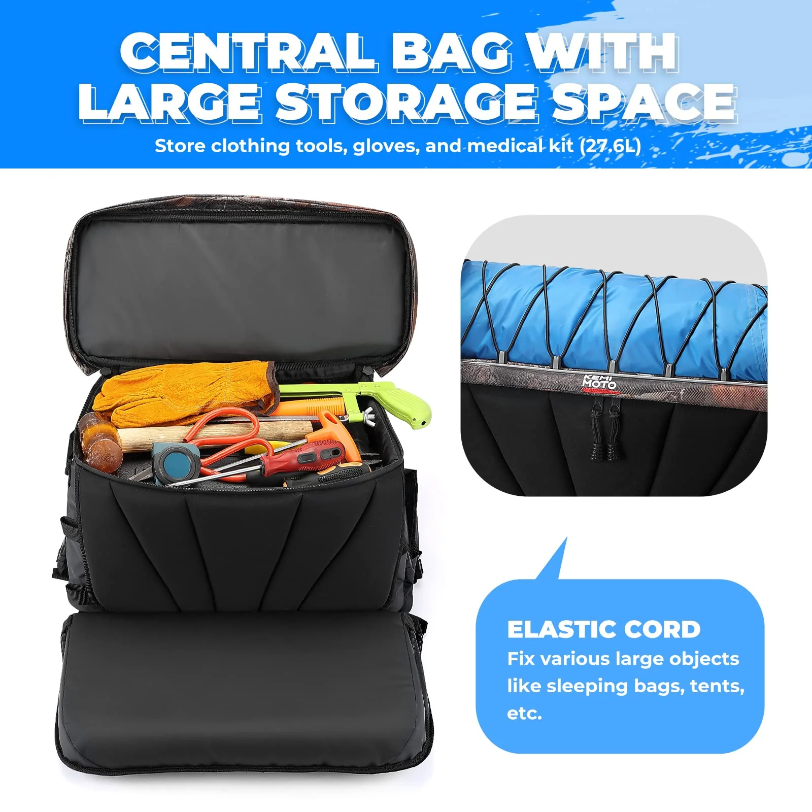 76L ATV Waterproof Storage Bags With Thicker Seat - Image 2