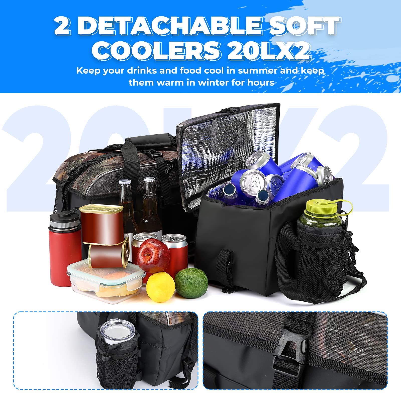 76L ATV Waterproof Storage Bags With Thicker Seat - Image 3