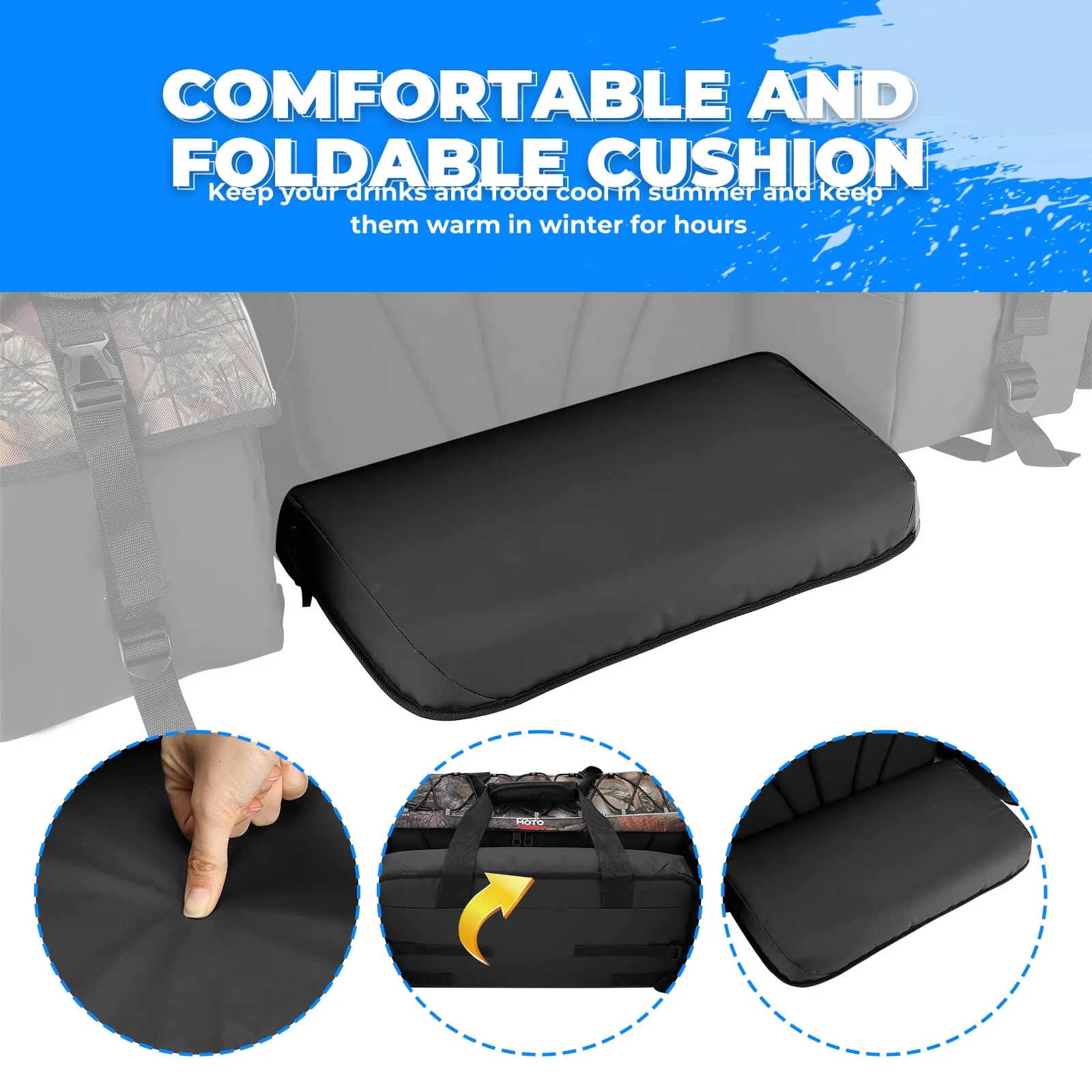 76L ATV Waterproof Storage Bags With Thicker Seat - Image 5