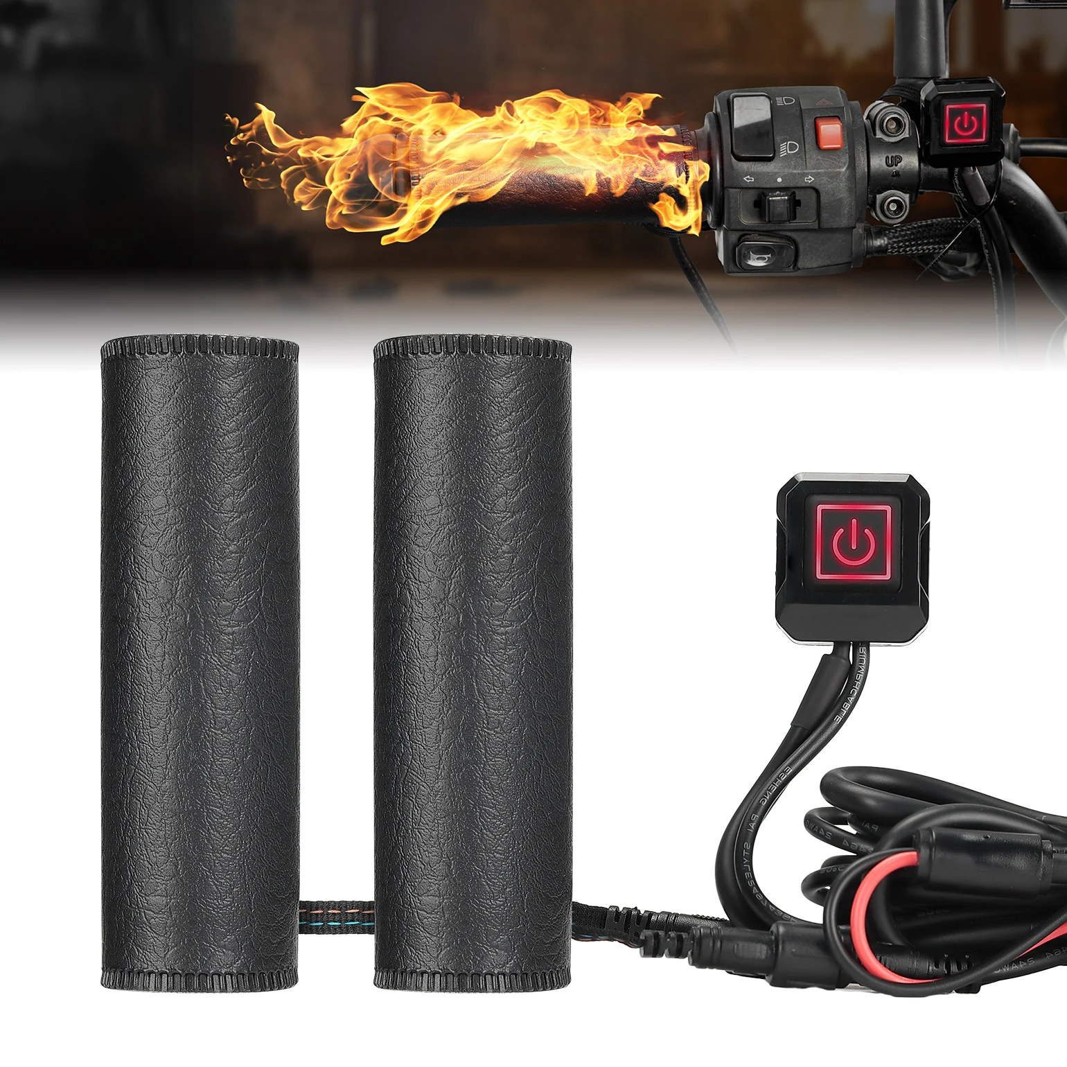 12V Heated Grip with 5 Gear Temperature for ATV Motorcycle - Image 11