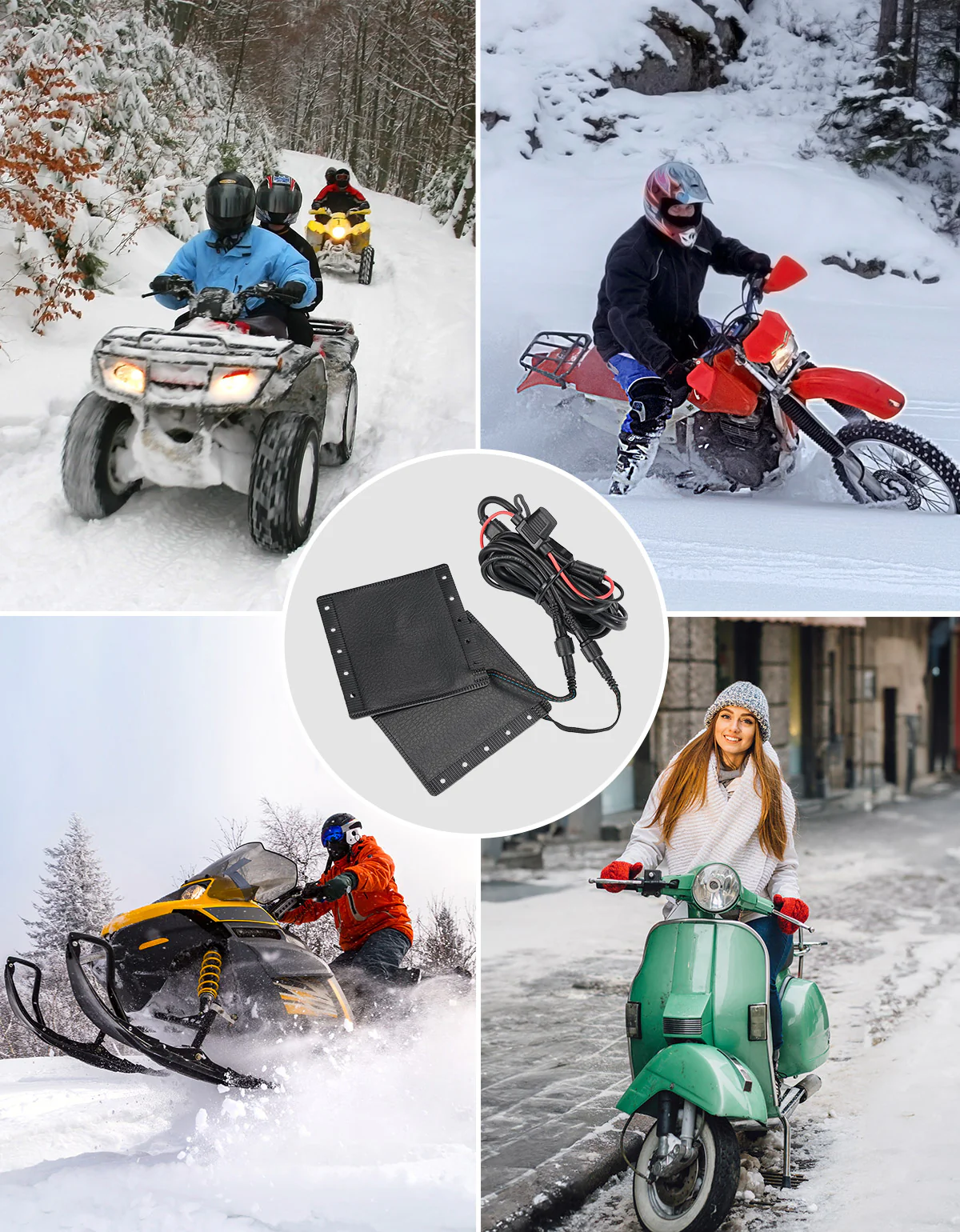 12V Heated Grip with 5 Gear Temperature for ATV Motorcycle - Image 9