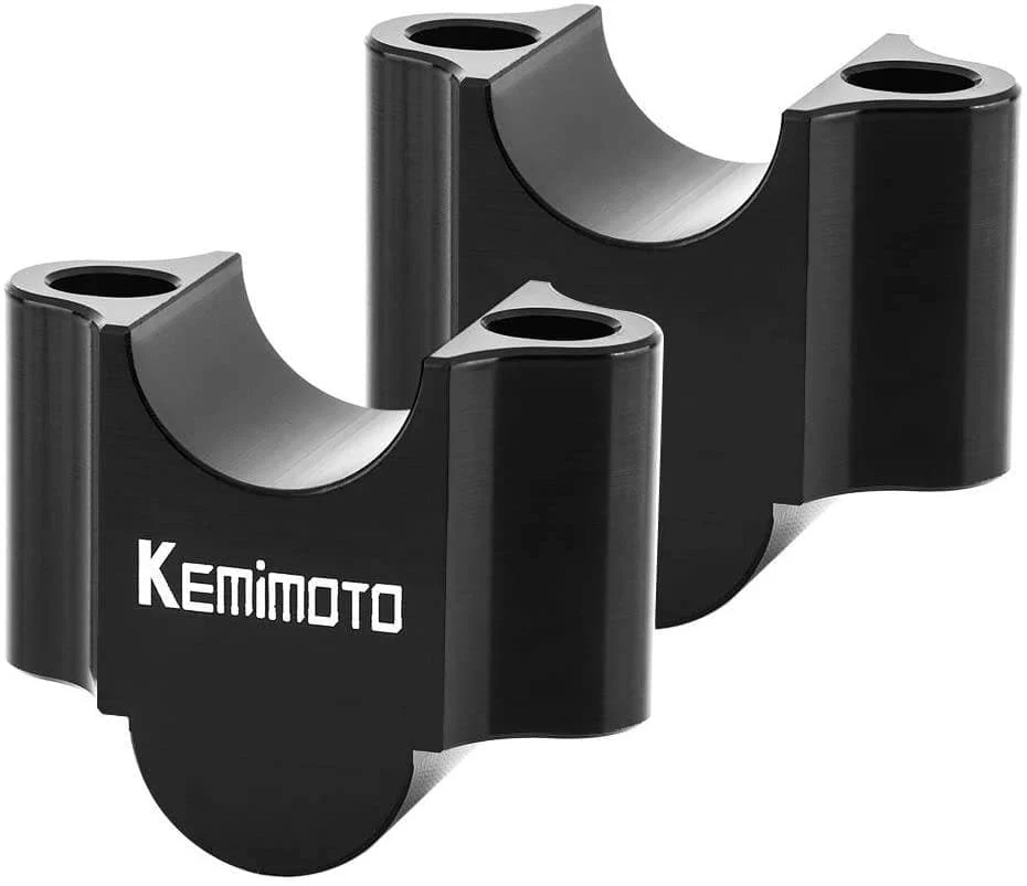 Motorcycle 7/8" Handlebar Risers 30mm Height (Black) - Image 4