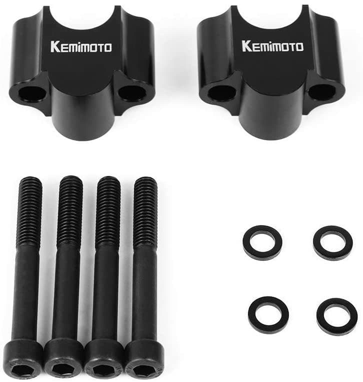Motorcycle 7/8" Handlebar Risers 30mm Height (Black) - Image 6
