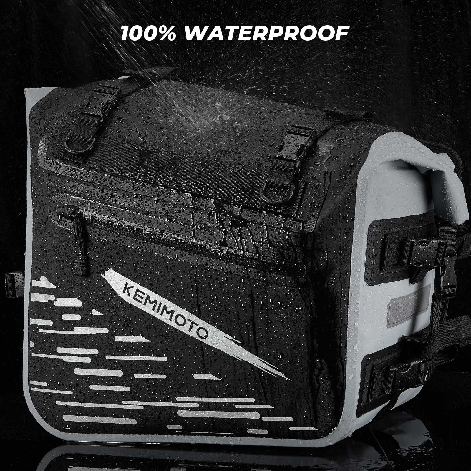 70L Waterproof Saddlebags for Adventure Touring Street Bike Dual Sport Bike - Image 3