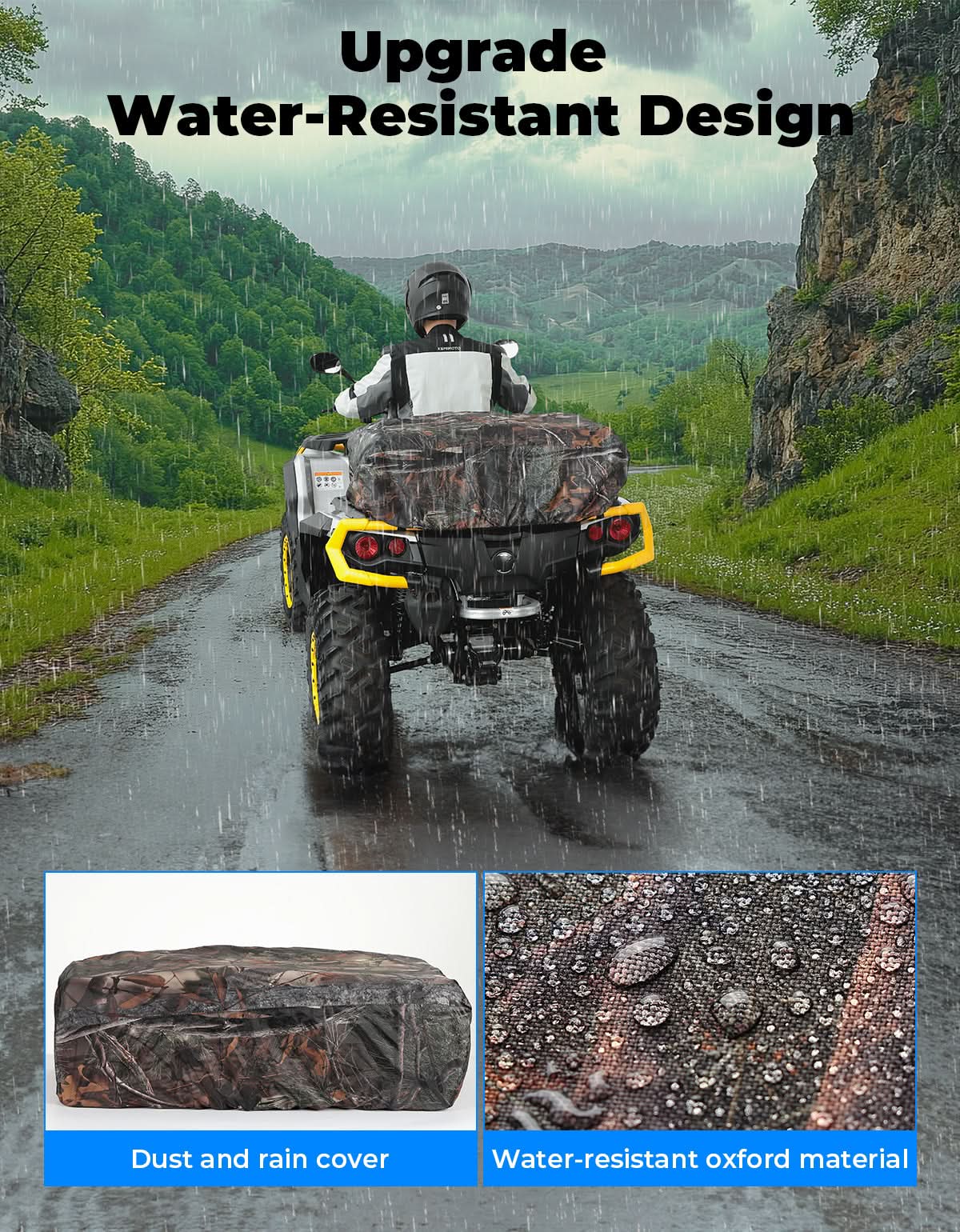 80L ATV Cargo Storage Bag w/ cooler bag for Polaris Sportsman Can-Am Brute Force CFMOTO - Image 3