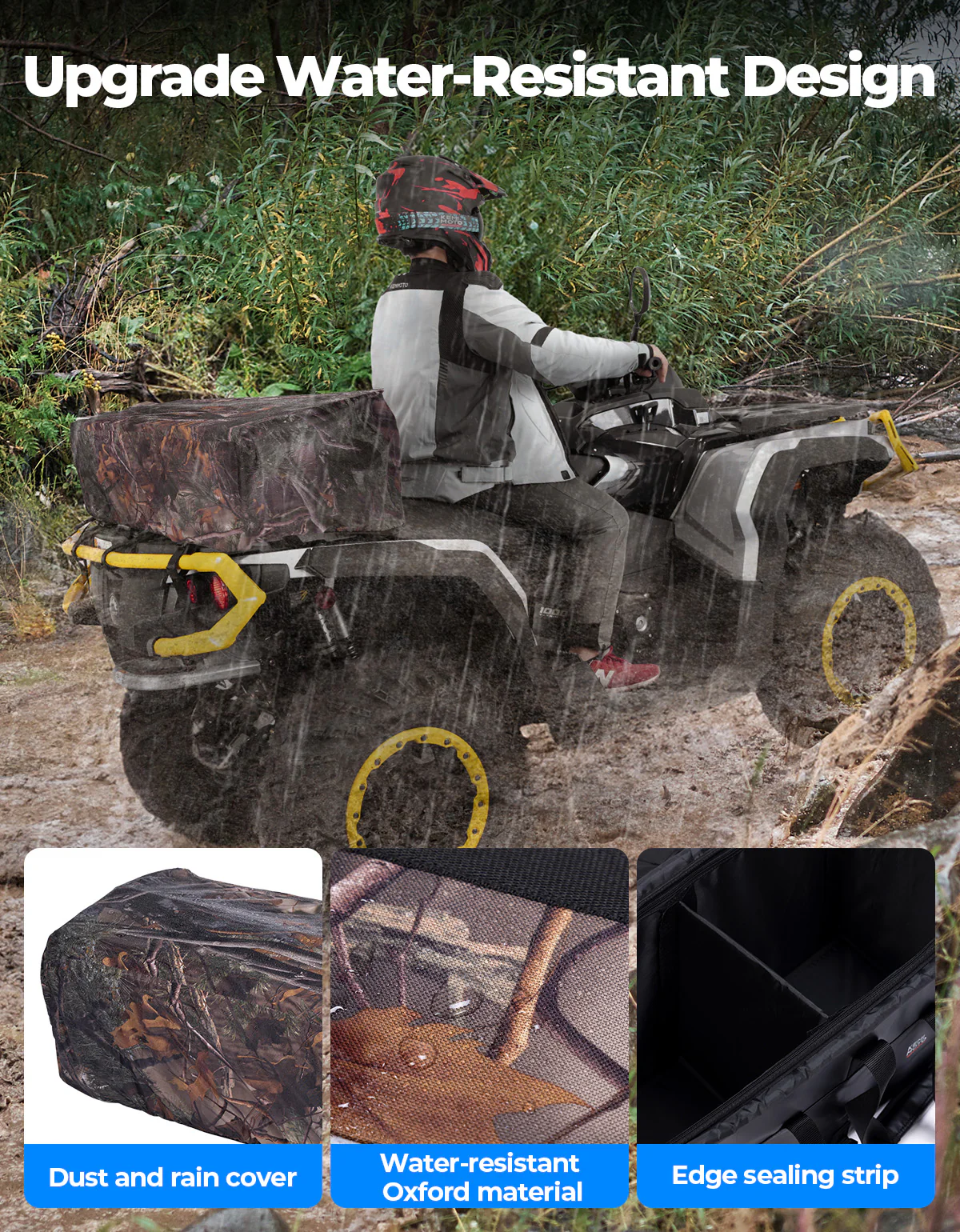 83L ATV Cargo Bag w/ cooler bag for Polaris Can-Am Kawasaki Arctic Cat CFMOTO - Image 4