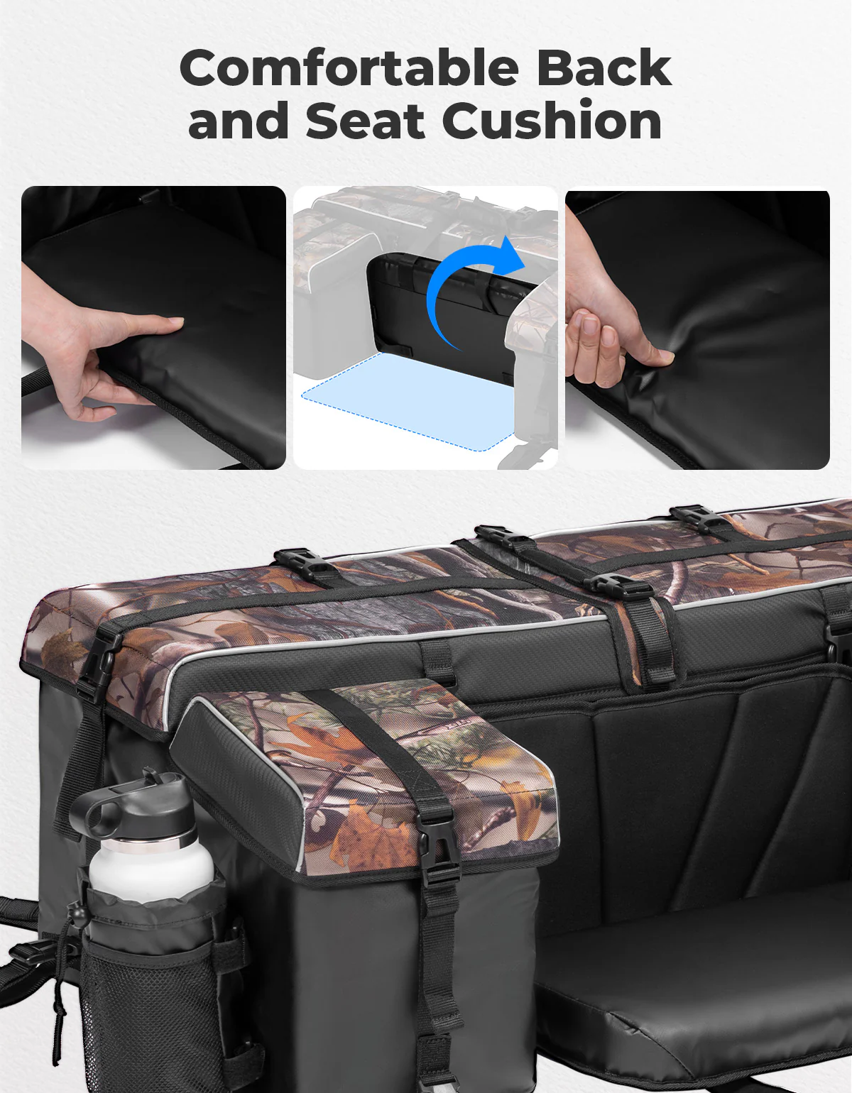 83L ATV Cargo Bag w/ cooler bag for Polaris Can-Am Kawasaki Arctic Cat CFMOTO - Image 5