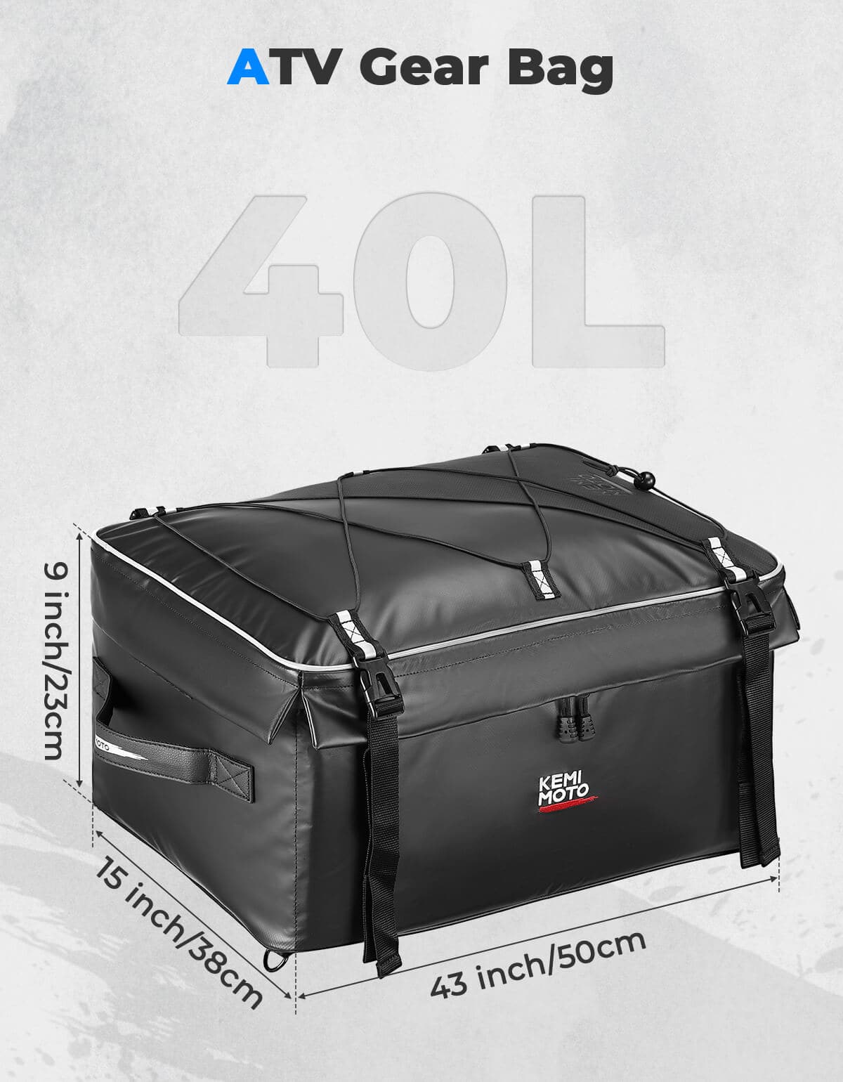 900D Water-Resistant ATV Storage Bag for Polaris Sportsman Arctic Cat Kawasaki - Image 6