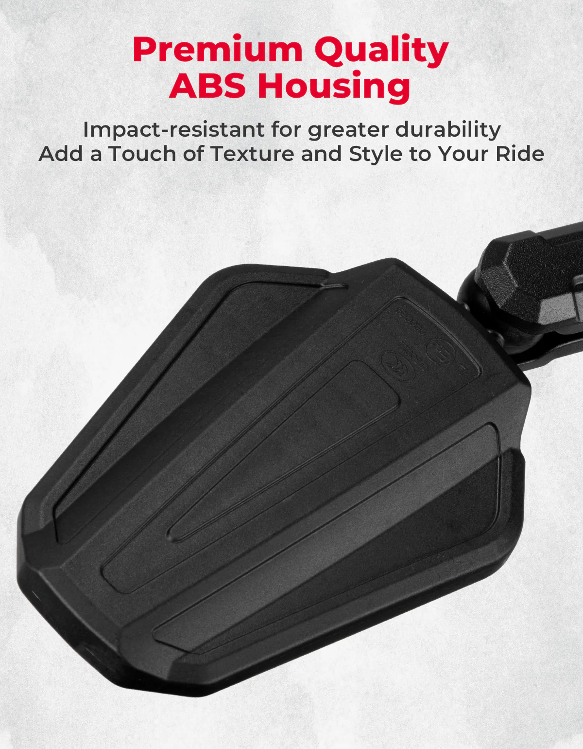 Adventure Motorcycle Mirrors M8 M10 Bolt Handlebar Mount - Image 5