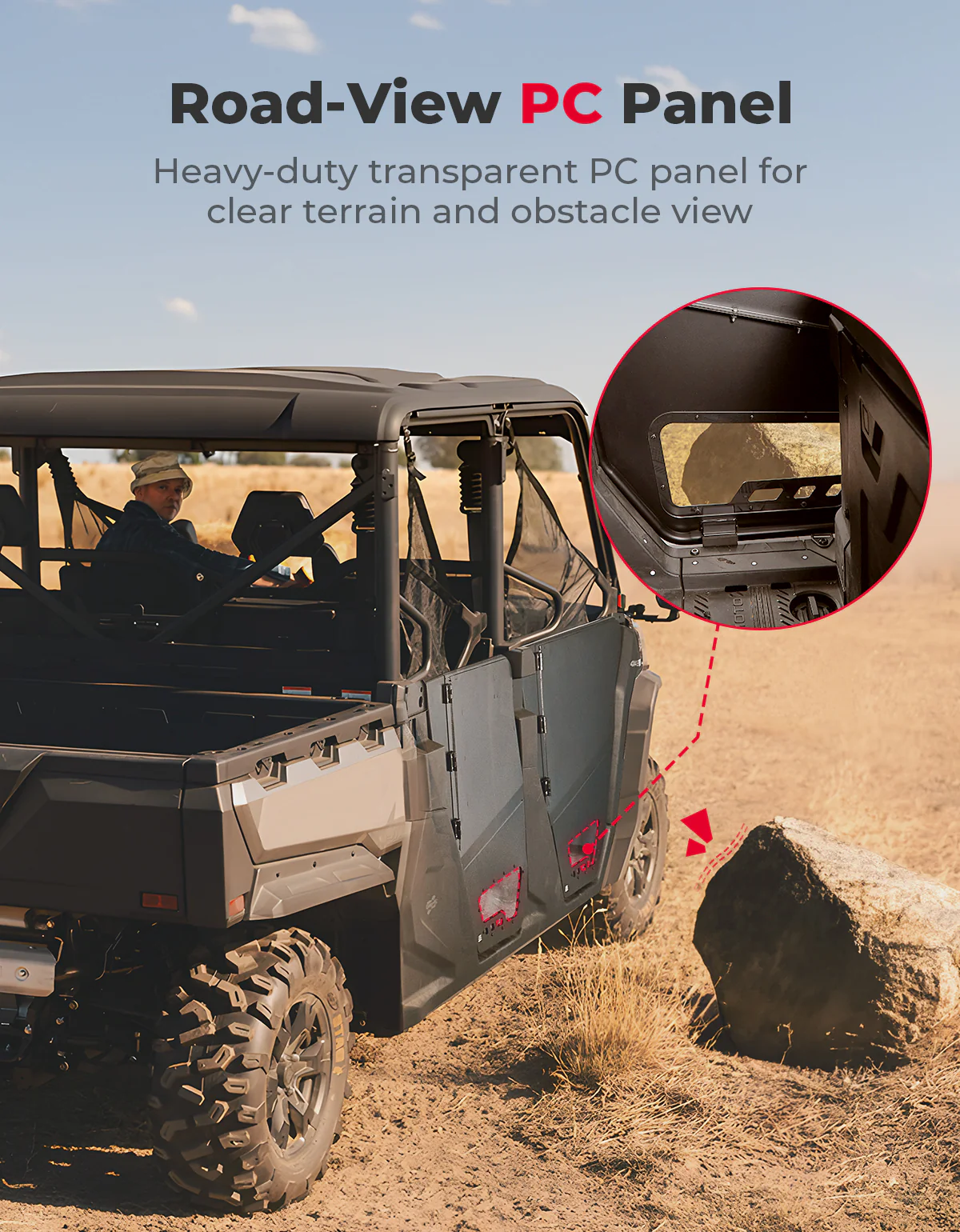 Aluminum 4pcs Half Doors for CFMOTO Uforce 1000XL 2022-2026 - Image 3