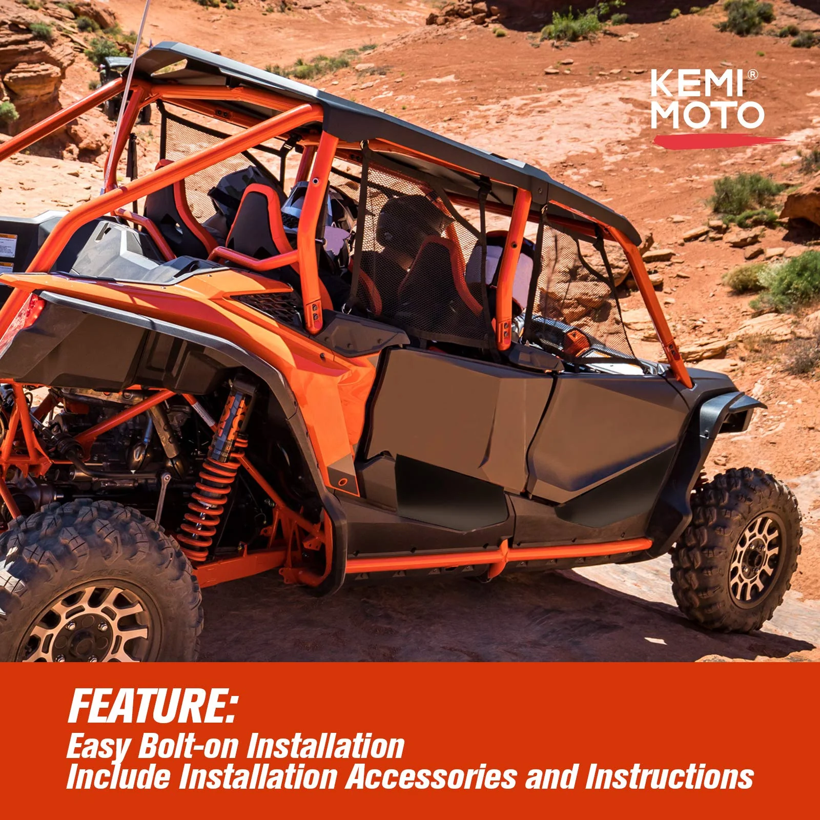 UTV Half Lower Door Panel for Honda Talon 1000X-4 2020-2025 - Image 4