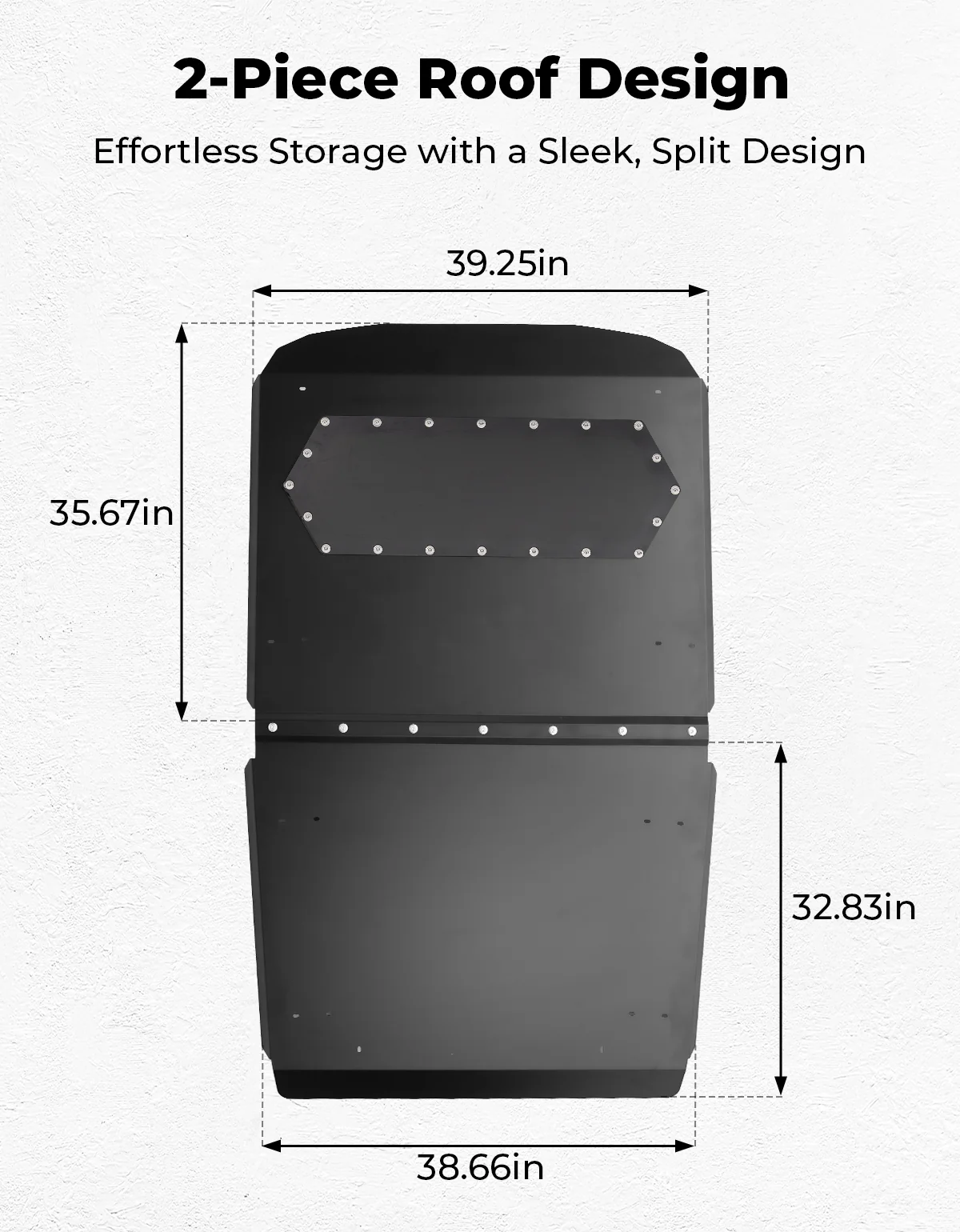 Aluminum Roof with Tinted Sunroof for RZR XP 4 1000 (2014-2023) - Image 6